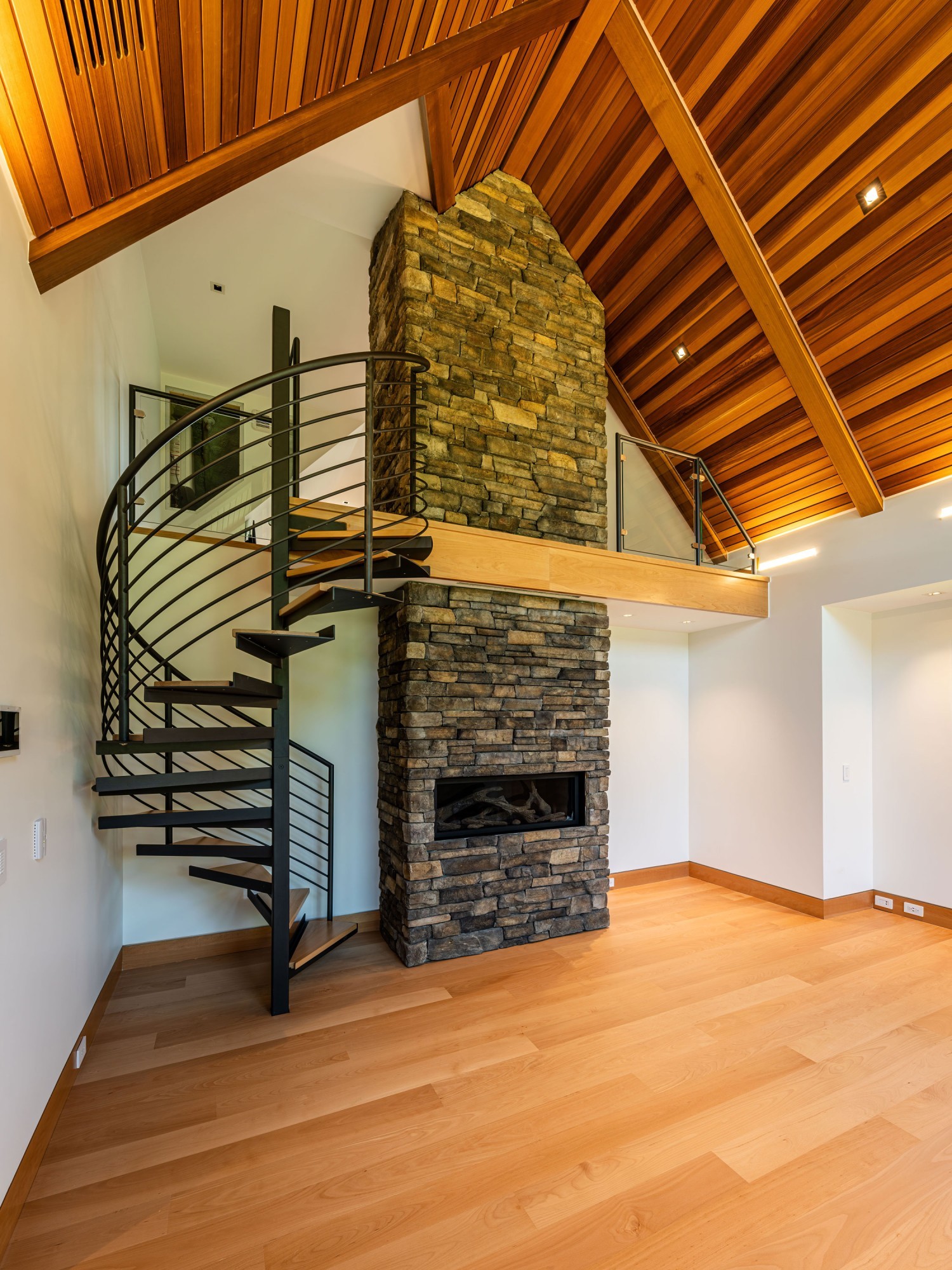 Wohnhaus Florham Park New Jersey Wendeltreppe Master Bedroom