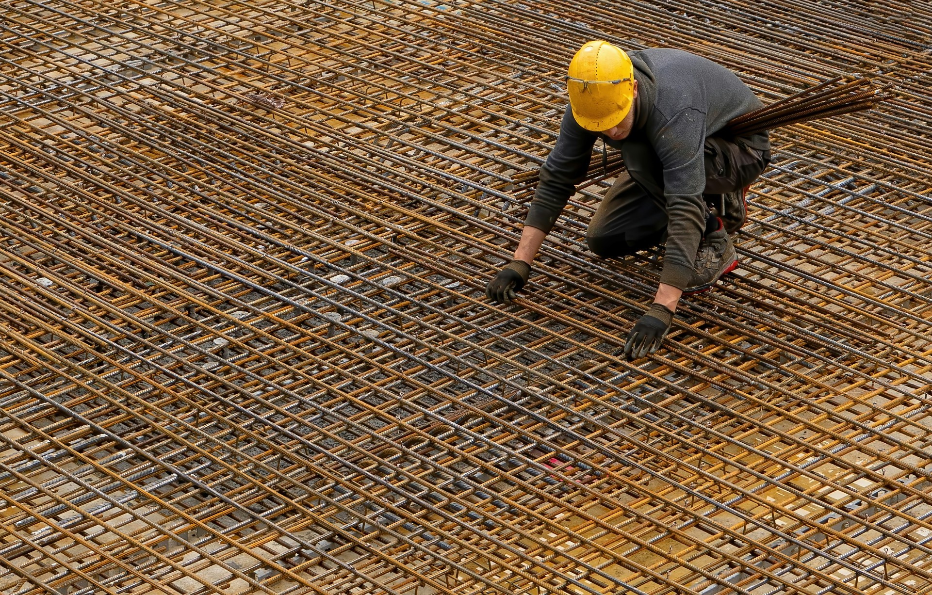 Bauarbeiter bei der Arbeit