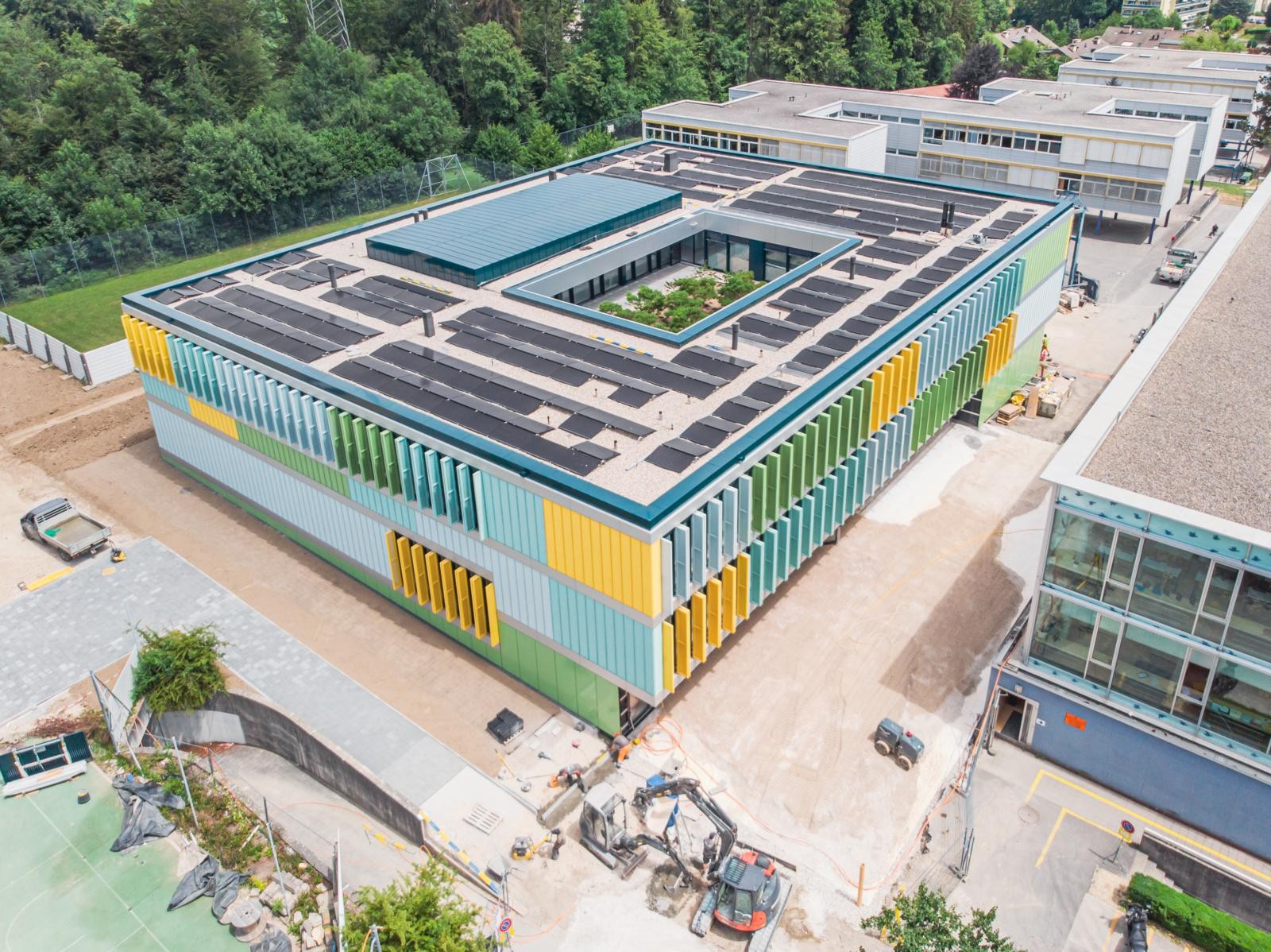 Solaranlage auf Schule Bois-Murat in Epalinges