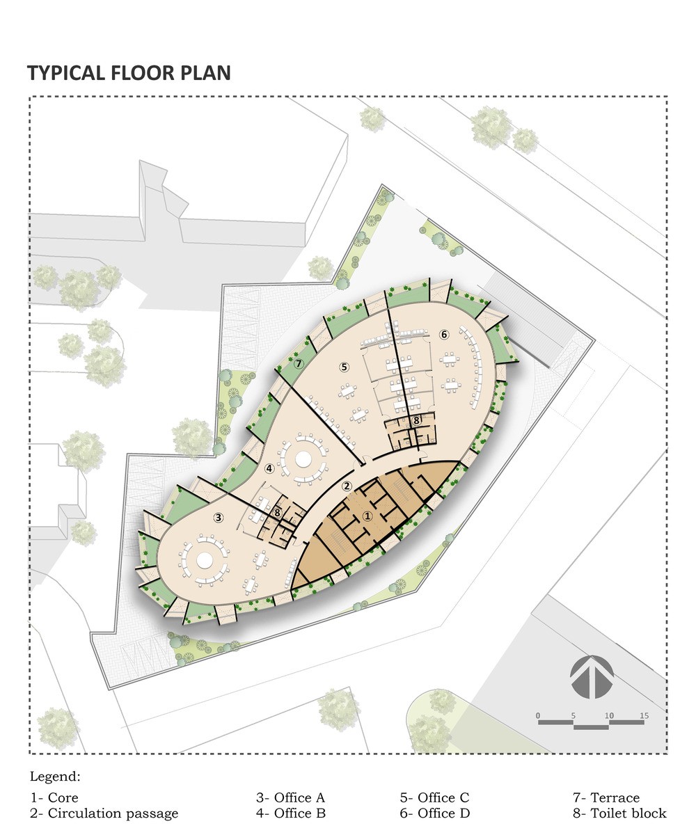 Bürogebäude in Kongo (Plan)