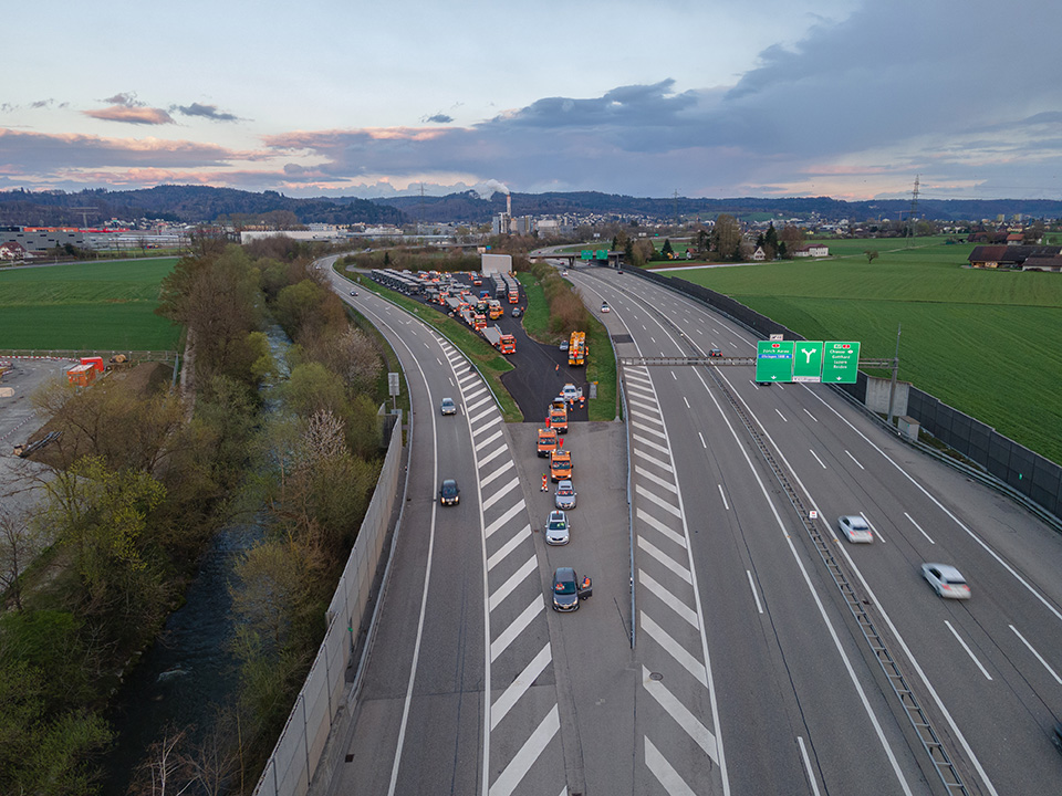 Mobile Baustellenbrücke Astra Bridge vor Aufbau