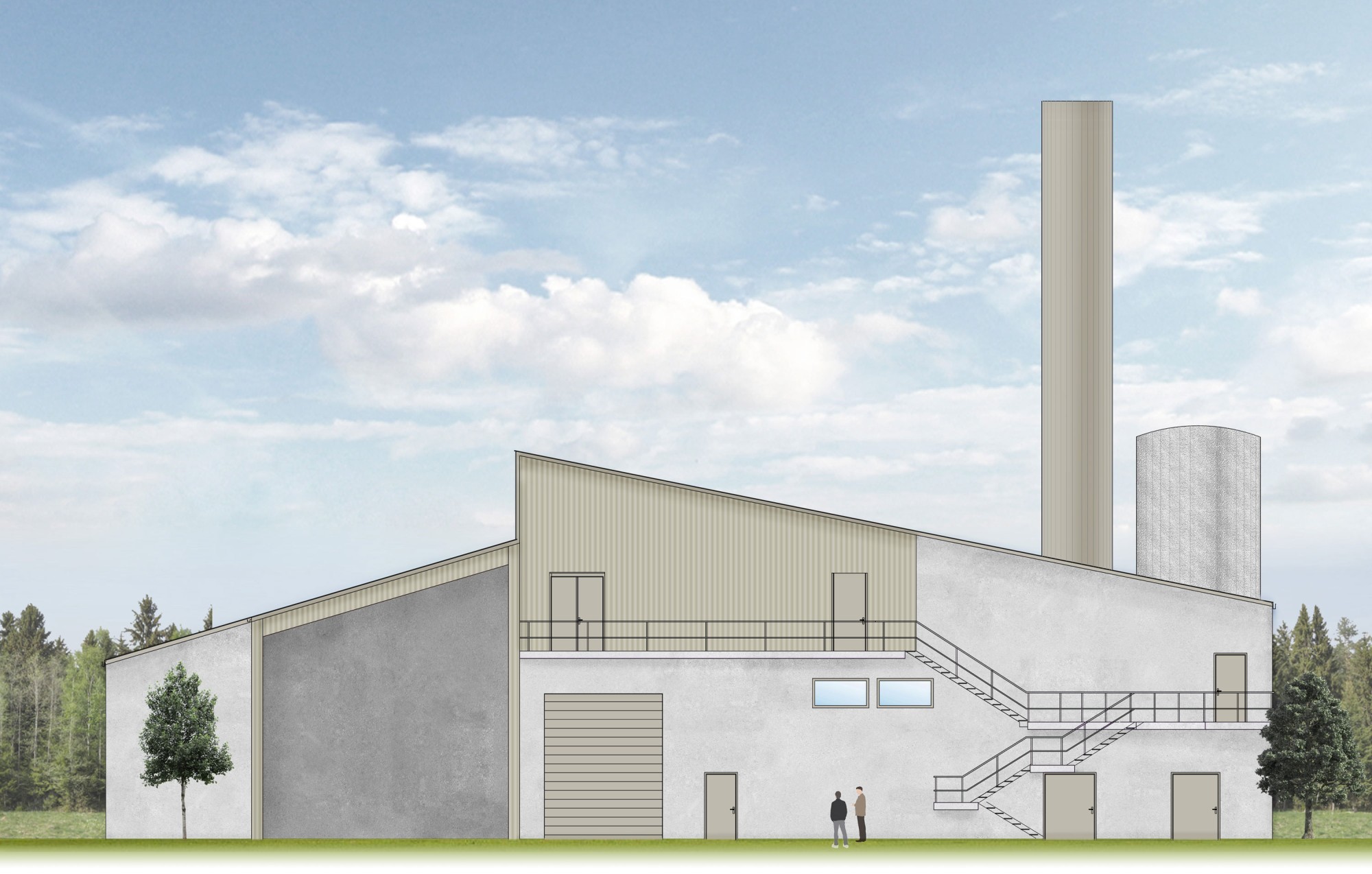 Grafik CKW Heizzentrale Schüpfheim