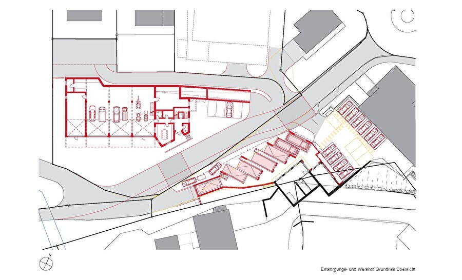 Grundriss Entsorgungs- und Werkhof in Kerns OW