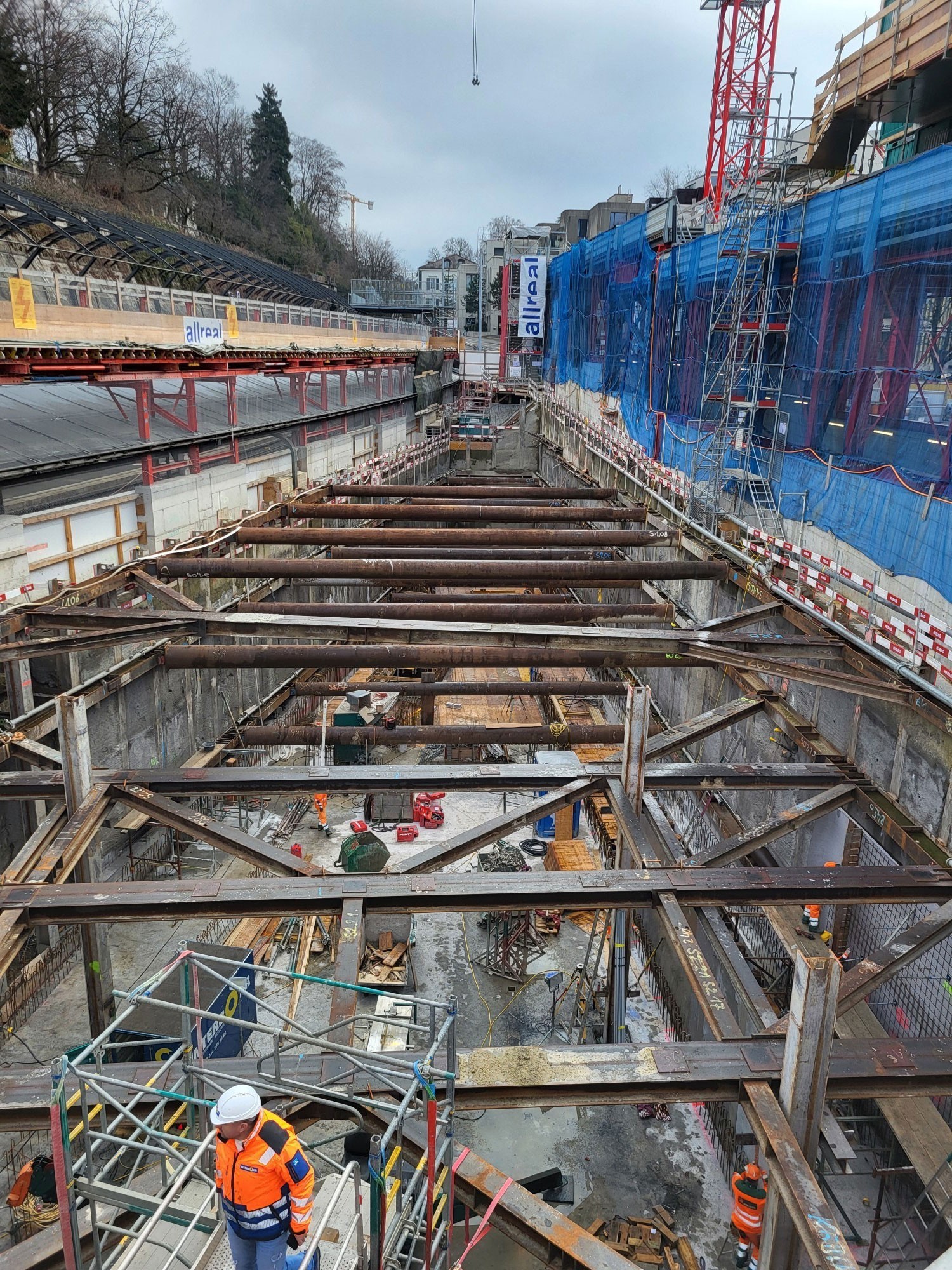 Baustelle Haus zum Falken Stadelhofen Zürich