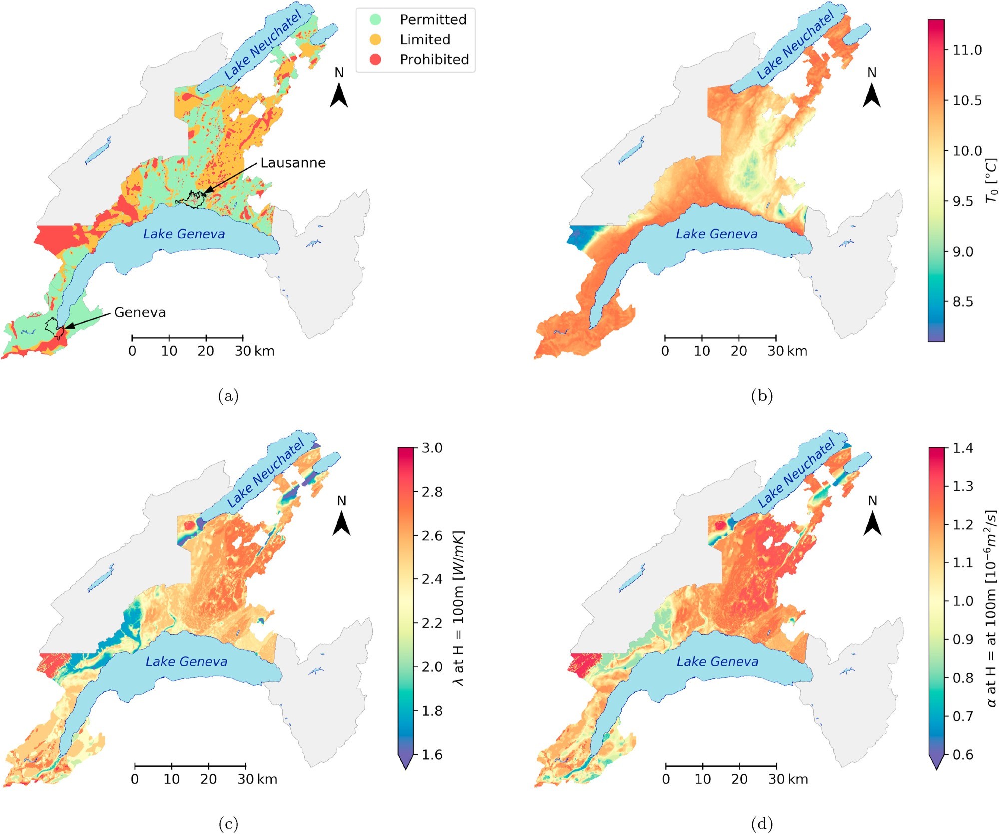 Grafik 1 - Geothermie Niedertemperaturbereich EPFL