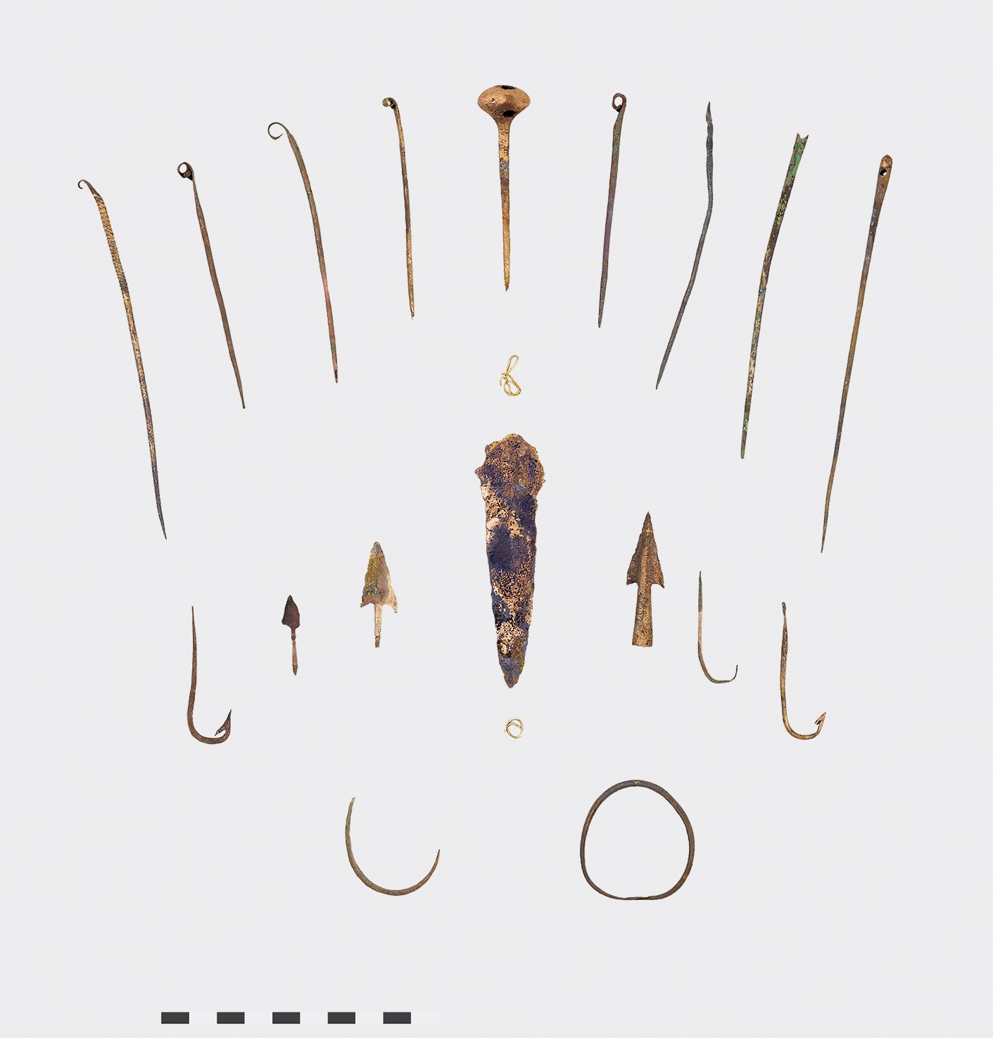Bronzezeitliche Funde der Tauchgrabung