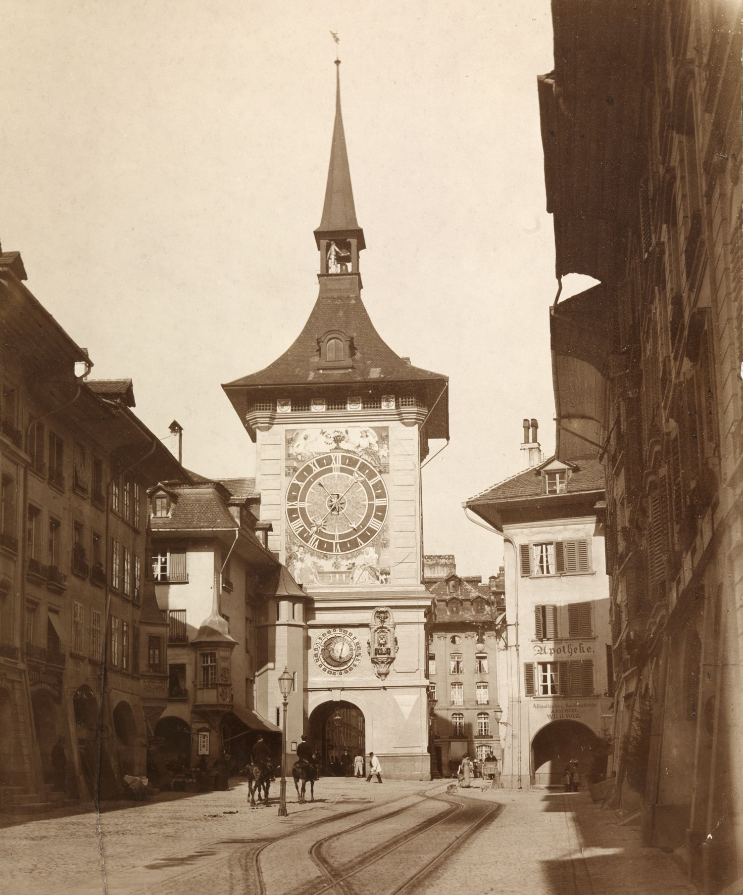 Zytgloggeturm in Bern um 1895
