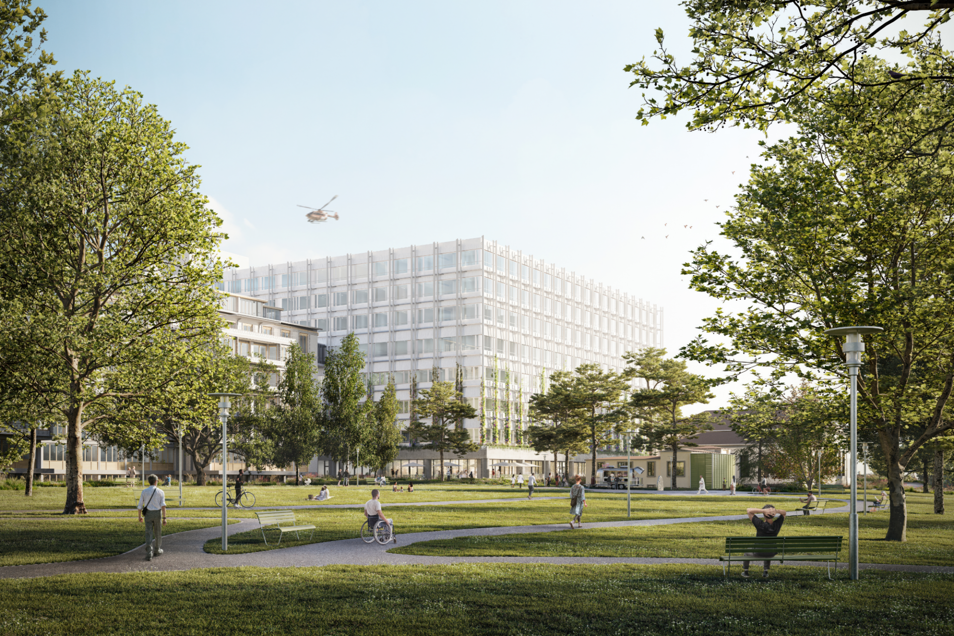 Visualisierung Neubau Mitte1 Unispital Zürich