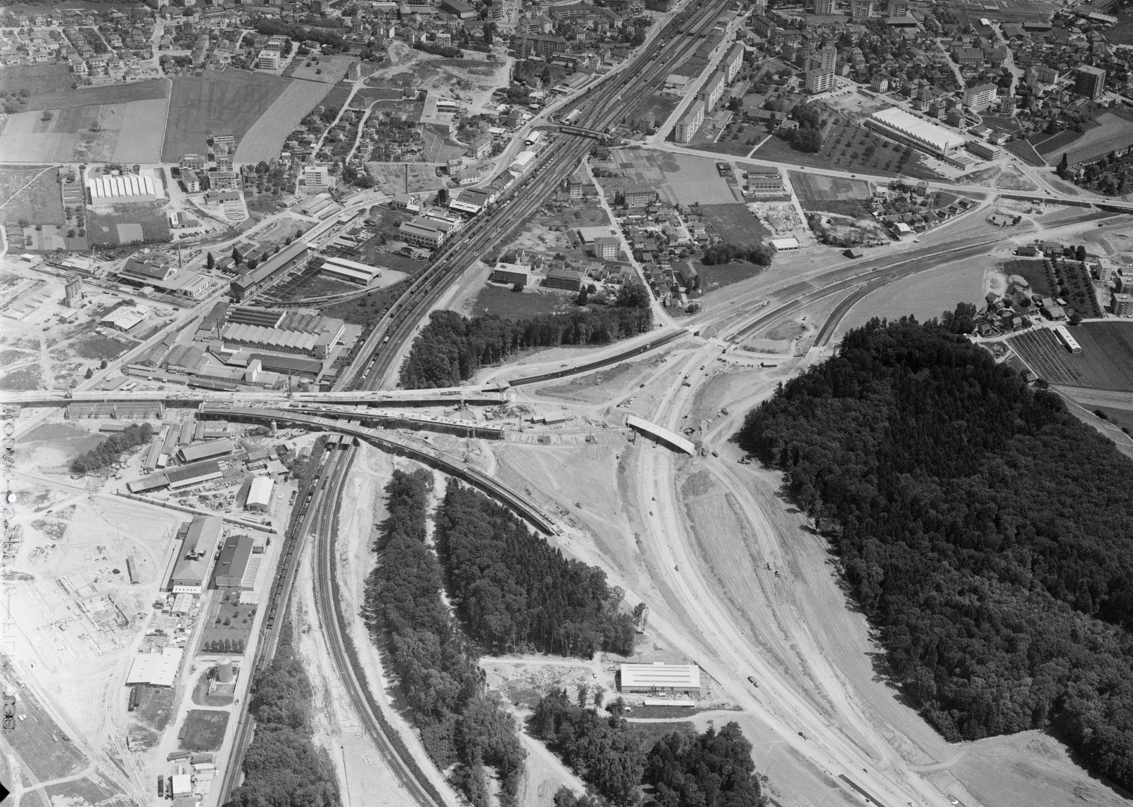 Autobahndreieck Ecublens der Nationalstrasse N1/Autobahn A1, Abschnitt Lausanne-Genf