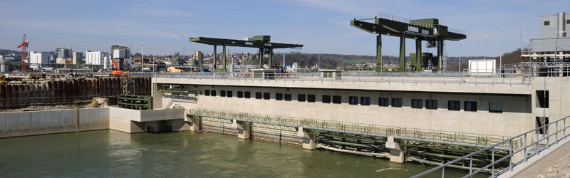 Neues Wasserkraftwerk Rheinfelden: Fischtreppen könnten hier die Fischgängigkeit erhöhen. (Bild: wikimedia, CC)