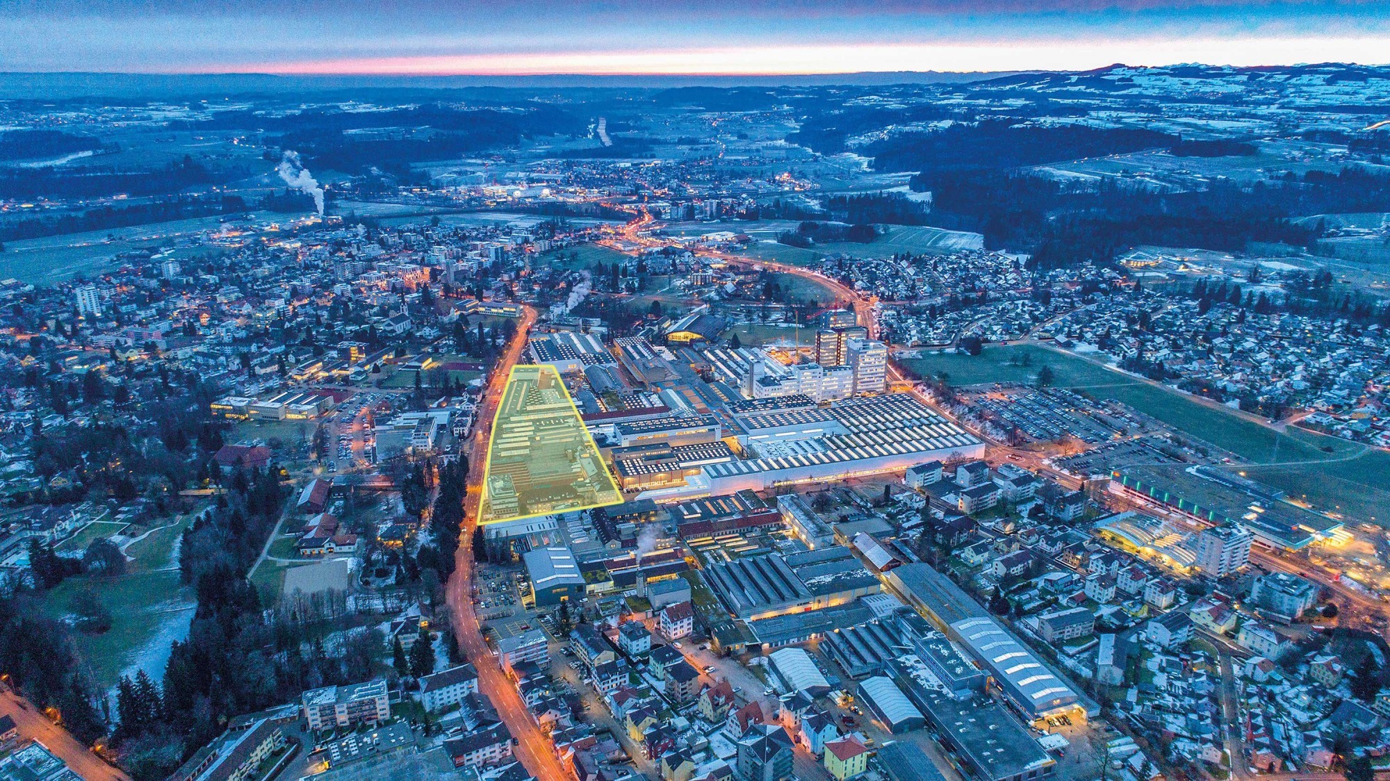 Situationsplan Bühler-Areal Utzwil mit «Spickel»