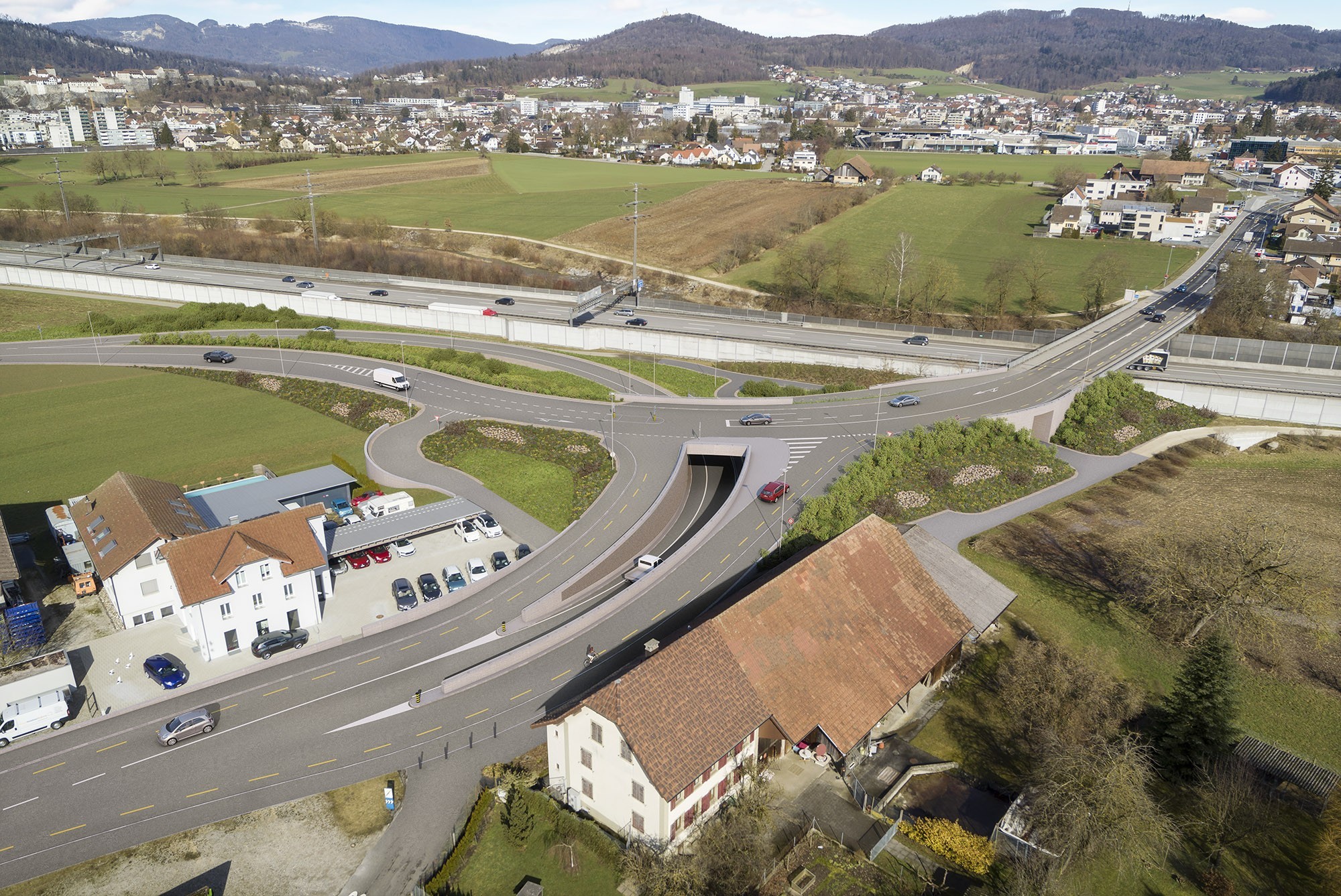Wiggertalstrasse Rothrist Aargau Abschnitt Nord