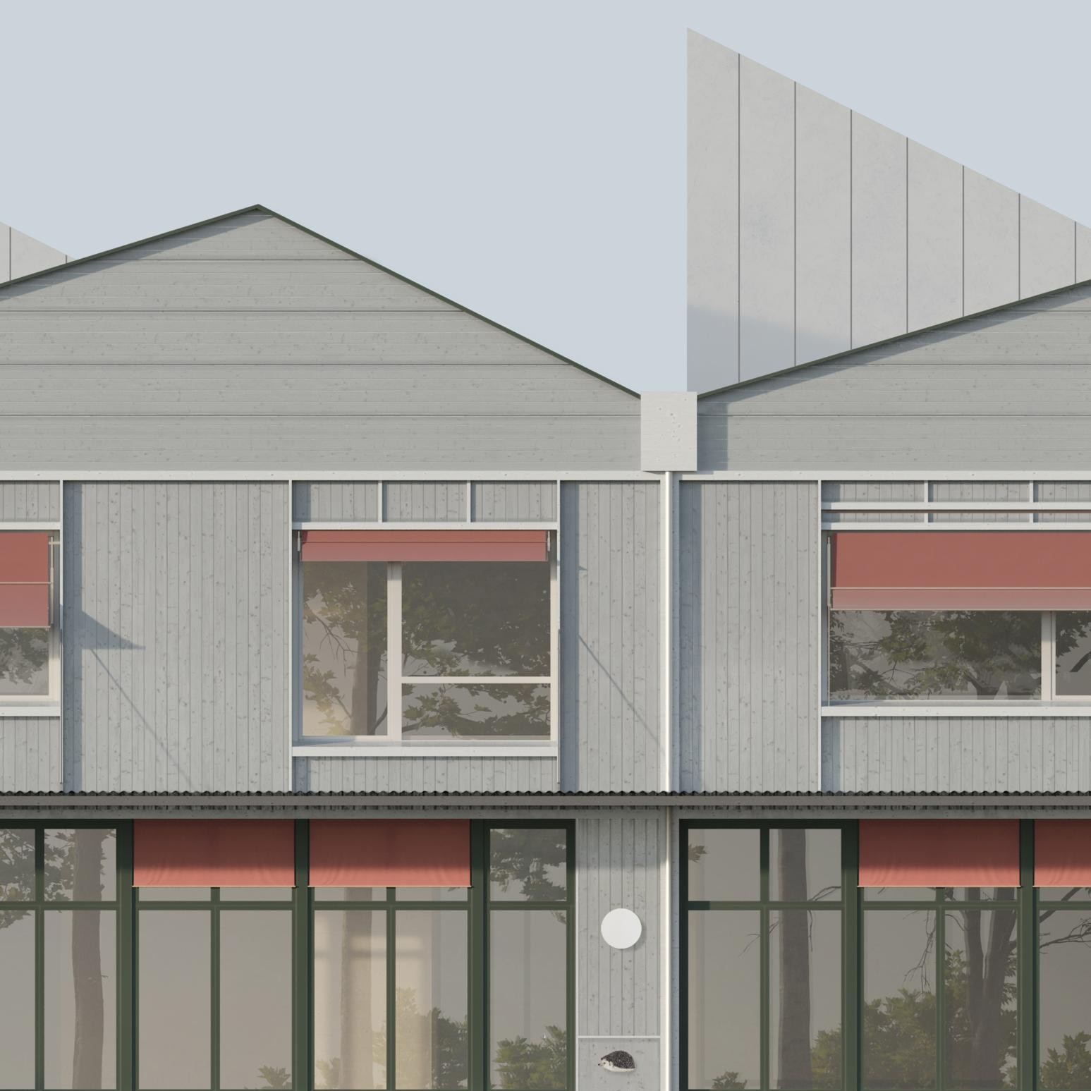 Neubau Erweiterung Kinderzentrum Geissberg Fassade