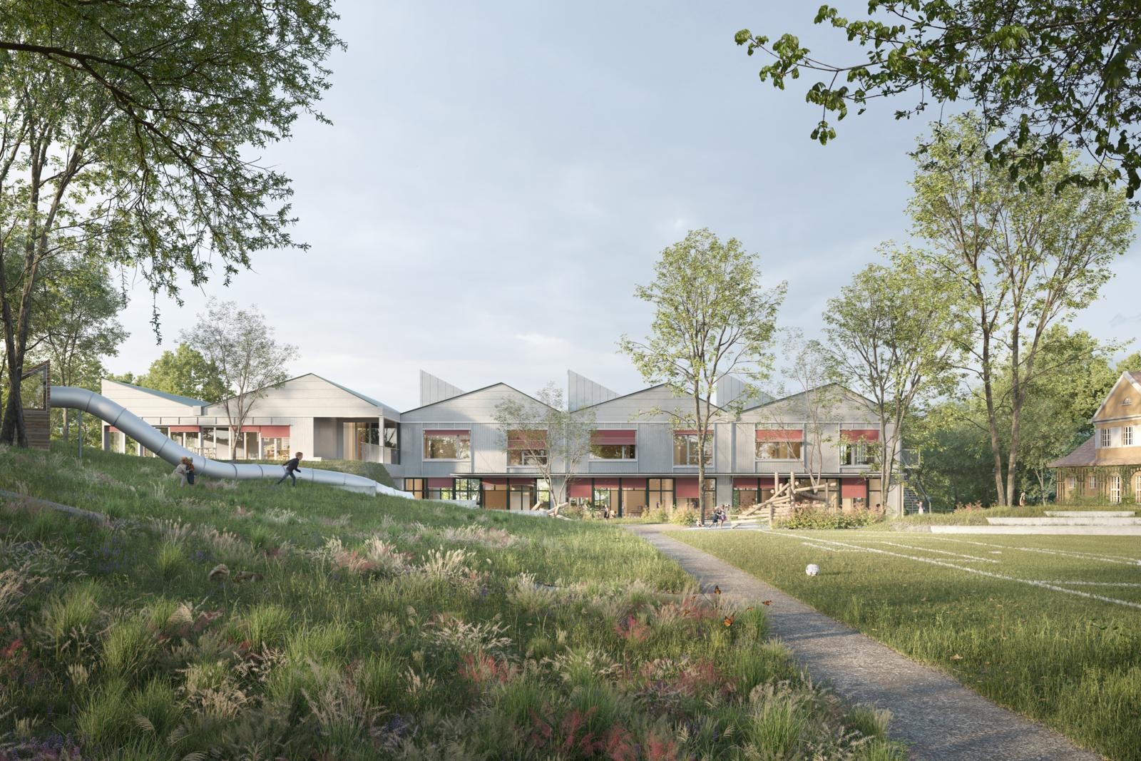 Neubau Erweiterung Kinderzentrum Geissberg Aussenansicht
