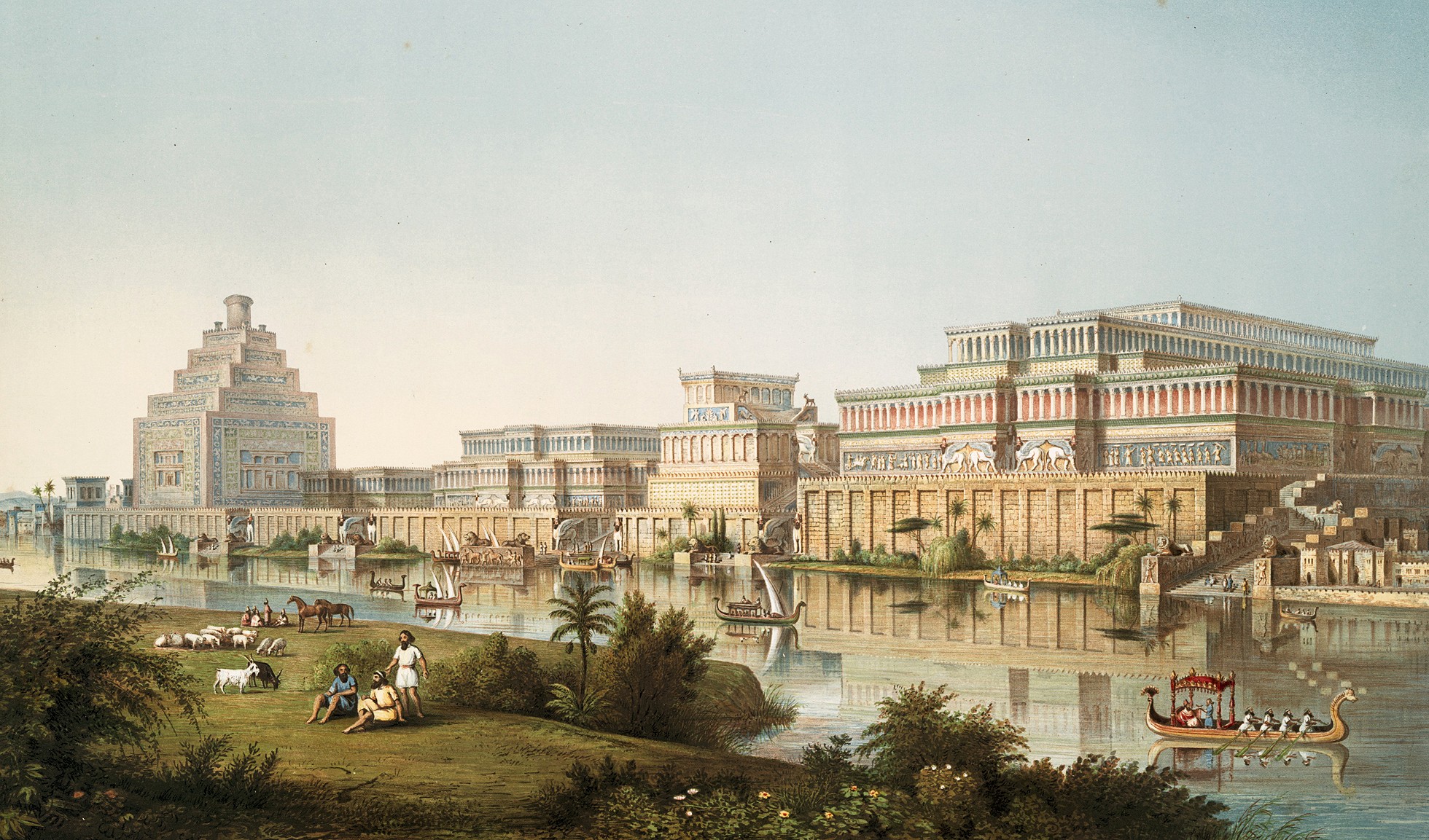 Assyrische Paläste (Illustration)
