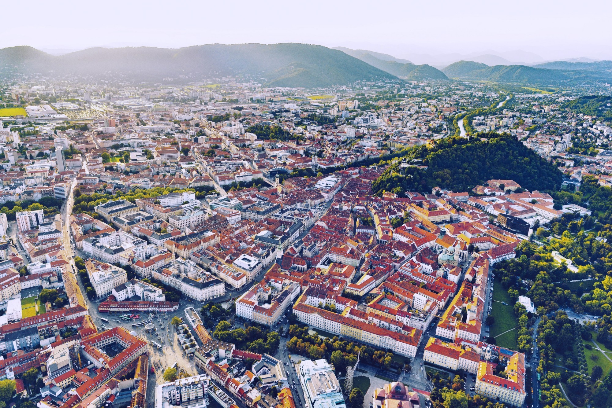 Graz aus der Vogelperspektive.