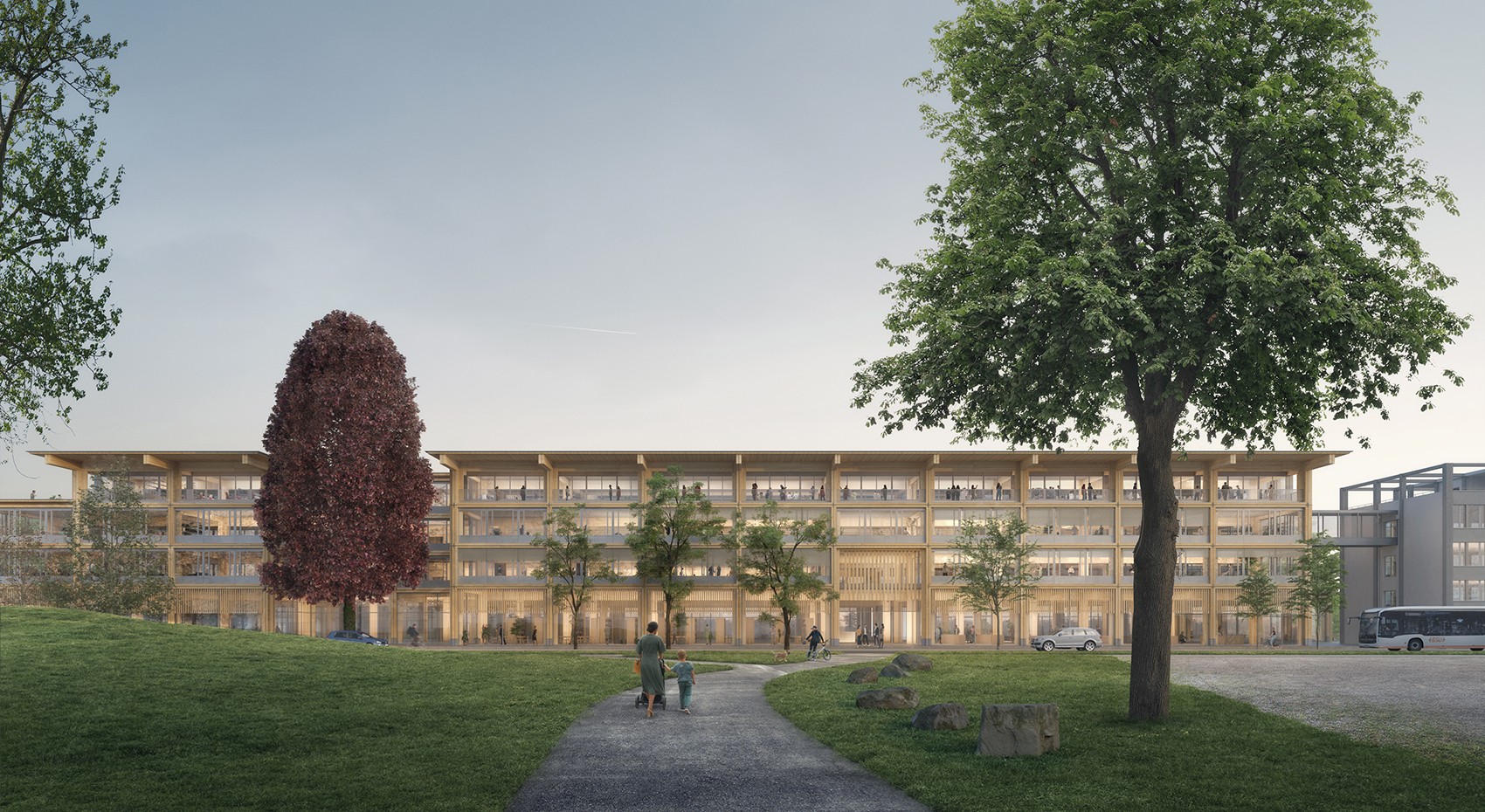 Erweiterung Rötlihof Verwaltungsneubau Solothurn Aussenansicht
