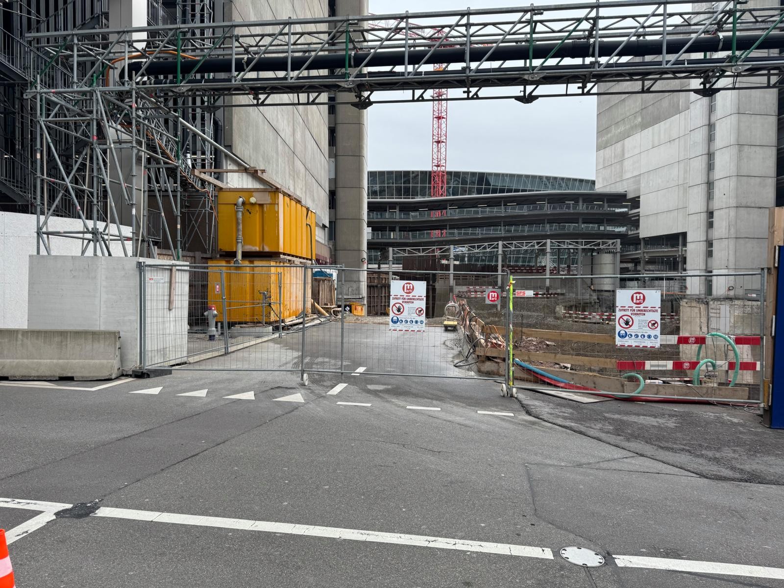 Baustelle Food Hall Flughafen Zürich