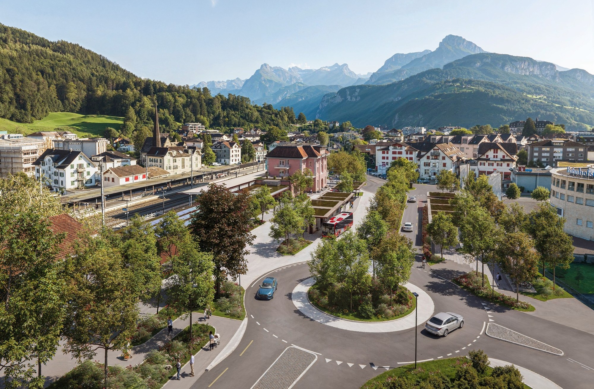 Bahnhofsareal_Brunnen