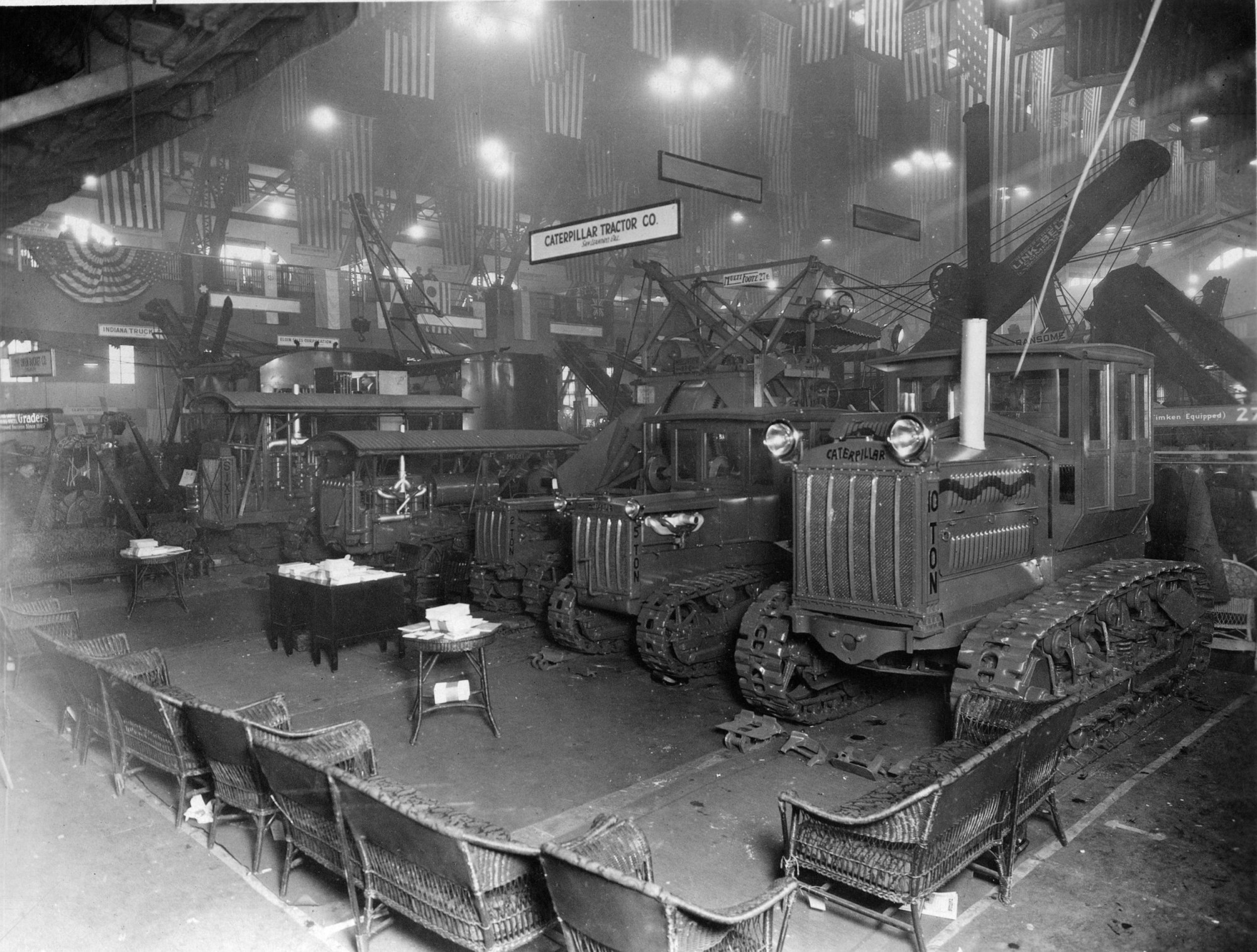 Eine der ersten Caterpillarfabriken, Aufnahme von 1926.