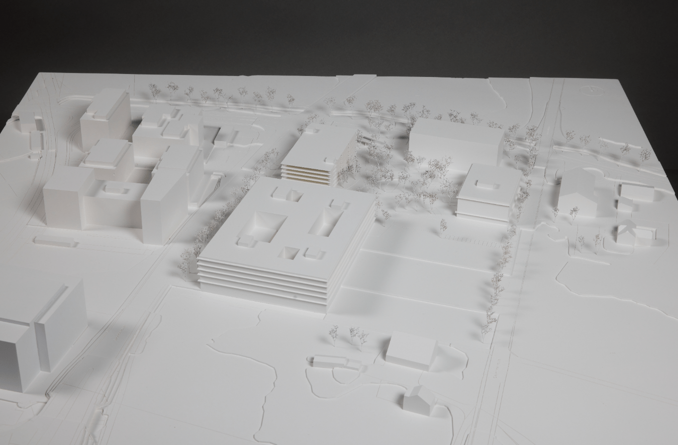 Neubau LUKS Sursee im Gipsmodell