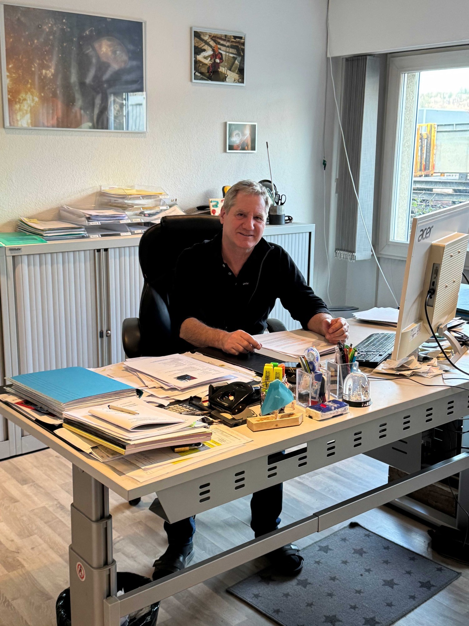 David Wiederkehr in seinem Büro