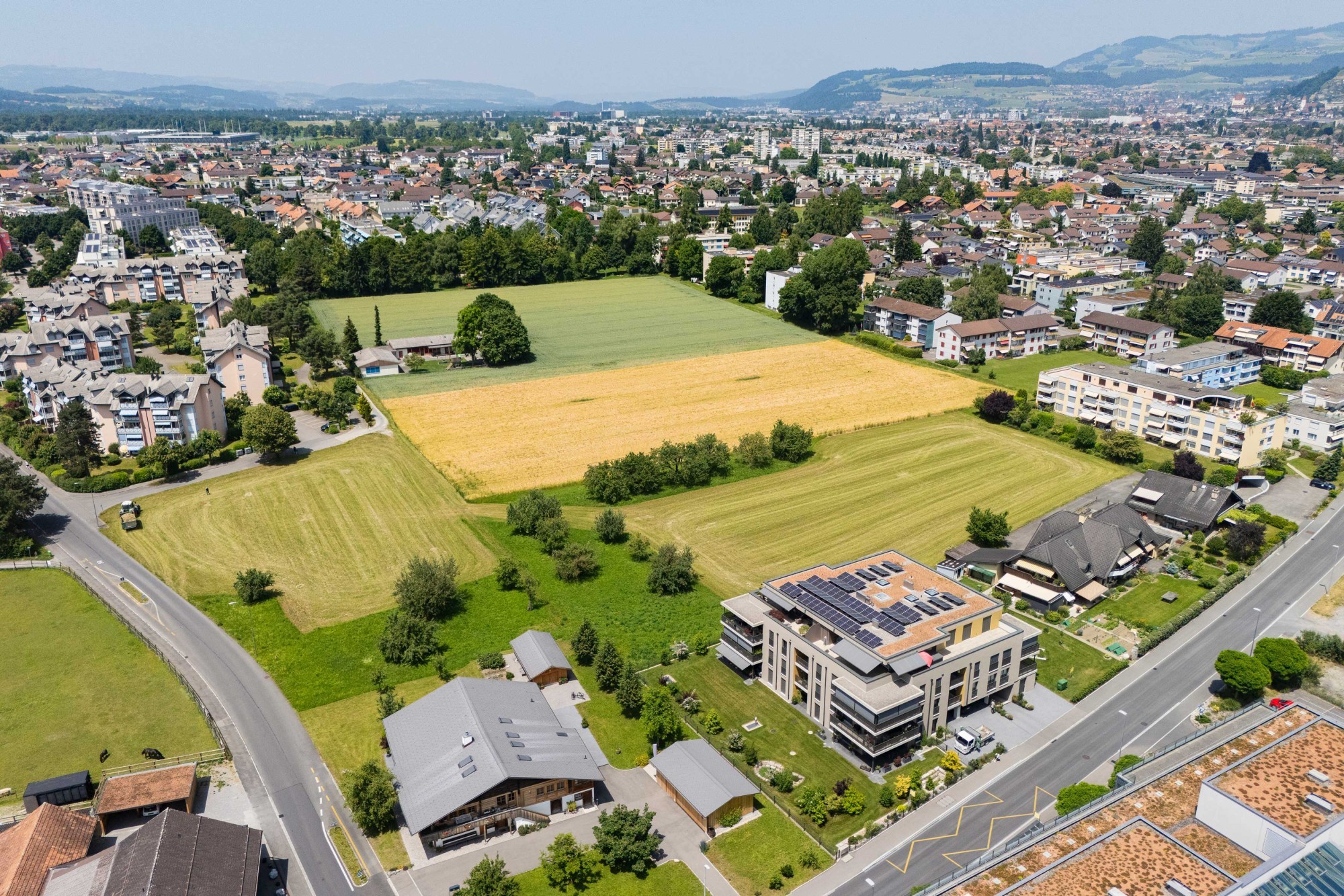 Luftbild Bostudenzelg Stadt Thun