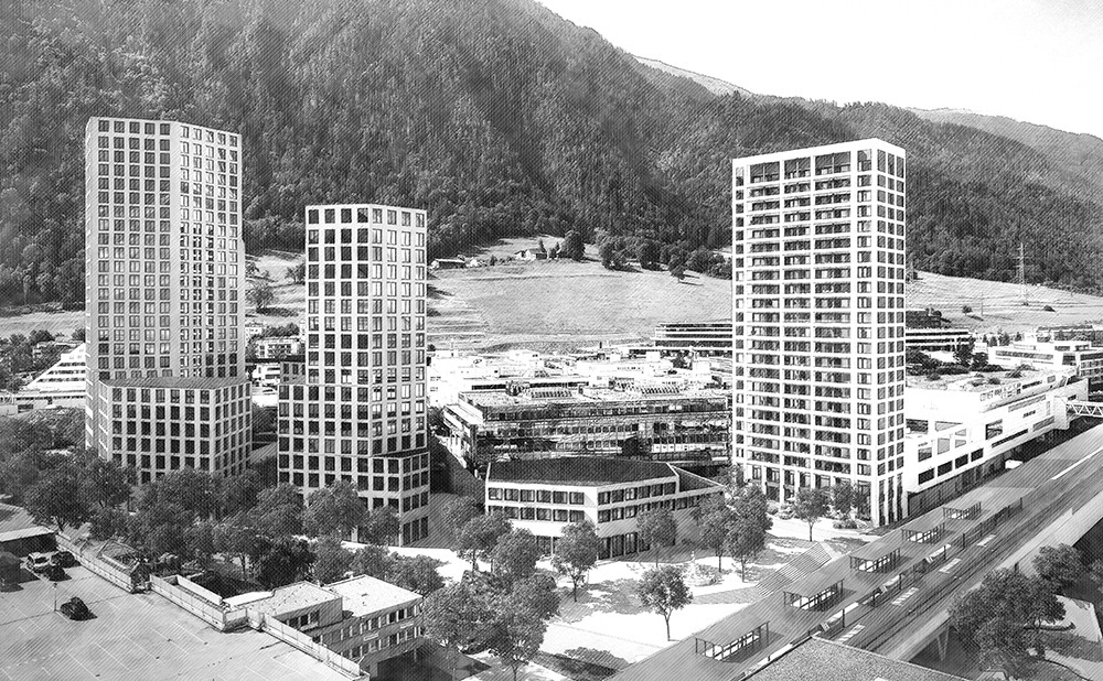 Neues Teilgebiet E in Chur West (Visualisierung)