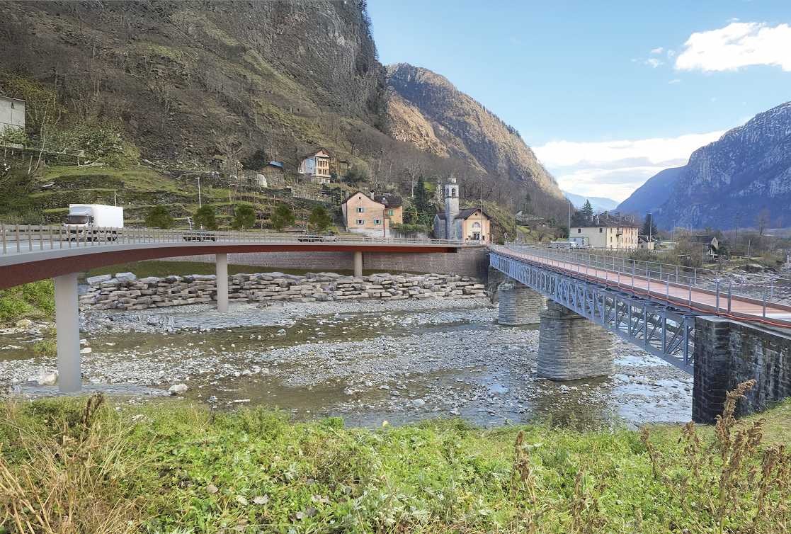 Der neue Ponte Visletto. (Visualisierung)