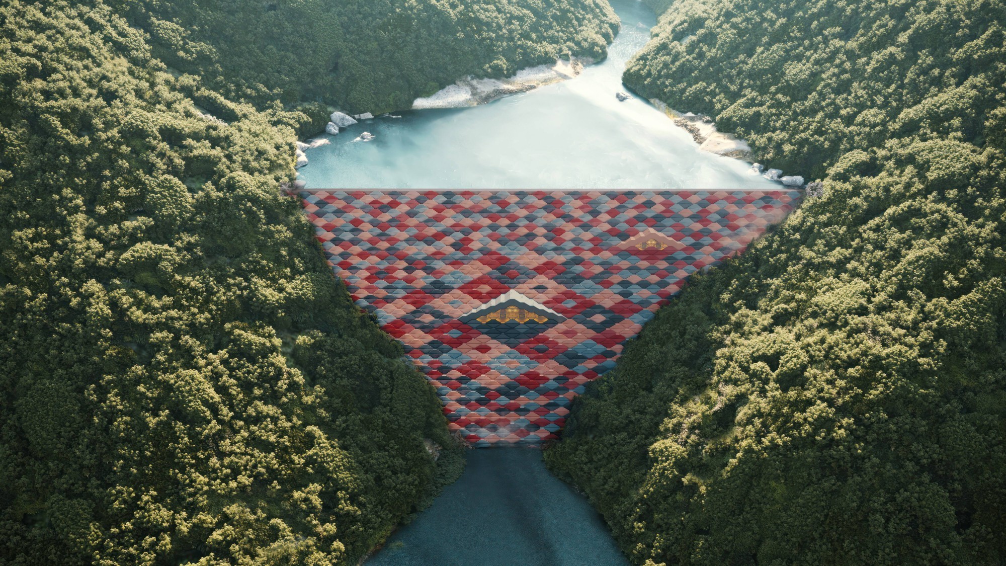 Sankosh-Tempel-Damm Gelephu Mindfulness City