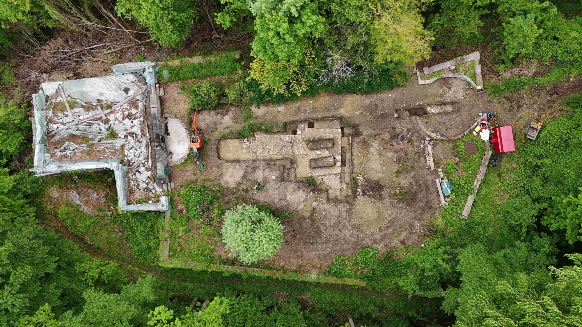 Turmfundament Schloss Sandegg Salenstein TG