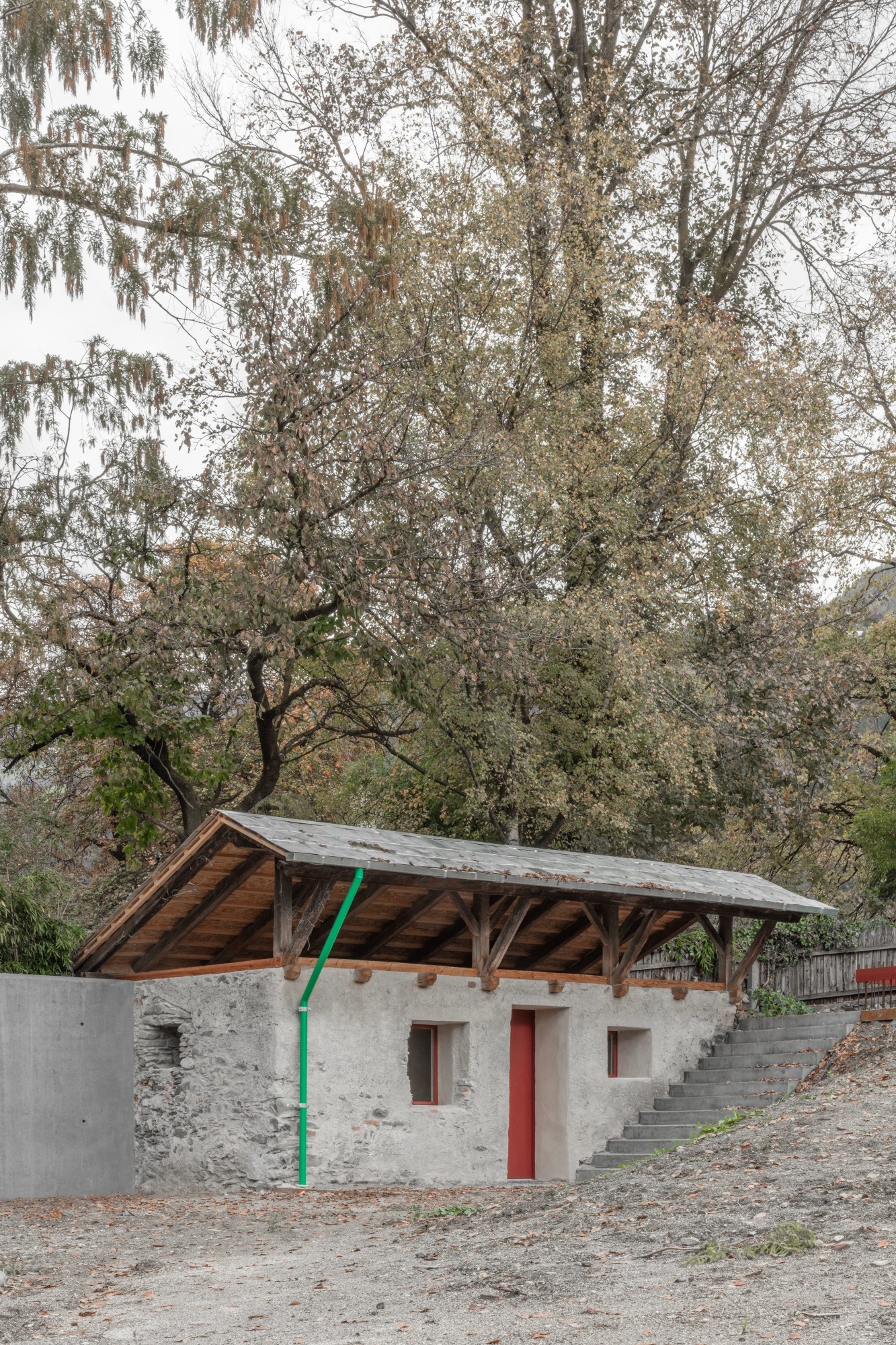 Umgebauter Hühnerstall in Brixen (I), Dach