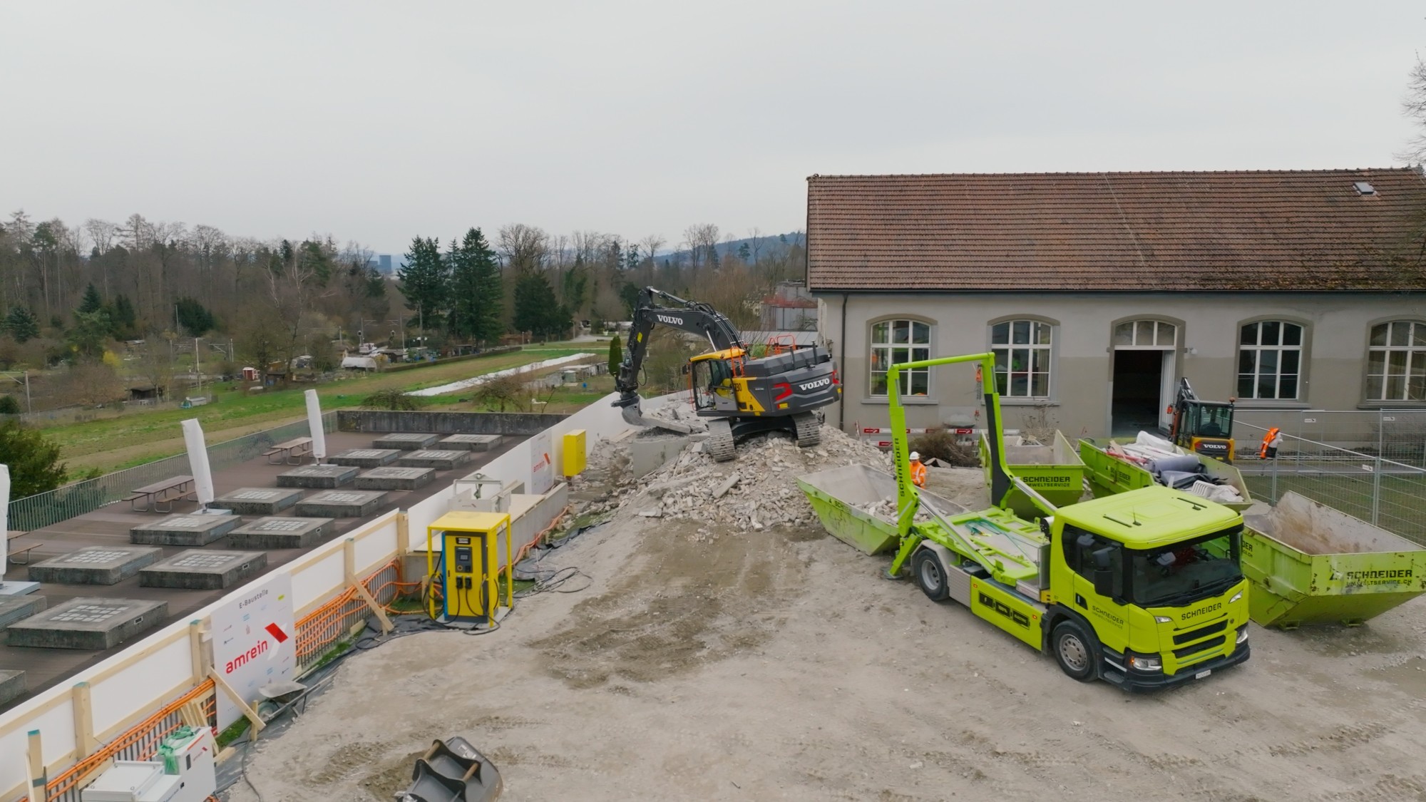 E-Baustelle SH Riedenhalden - Topview
