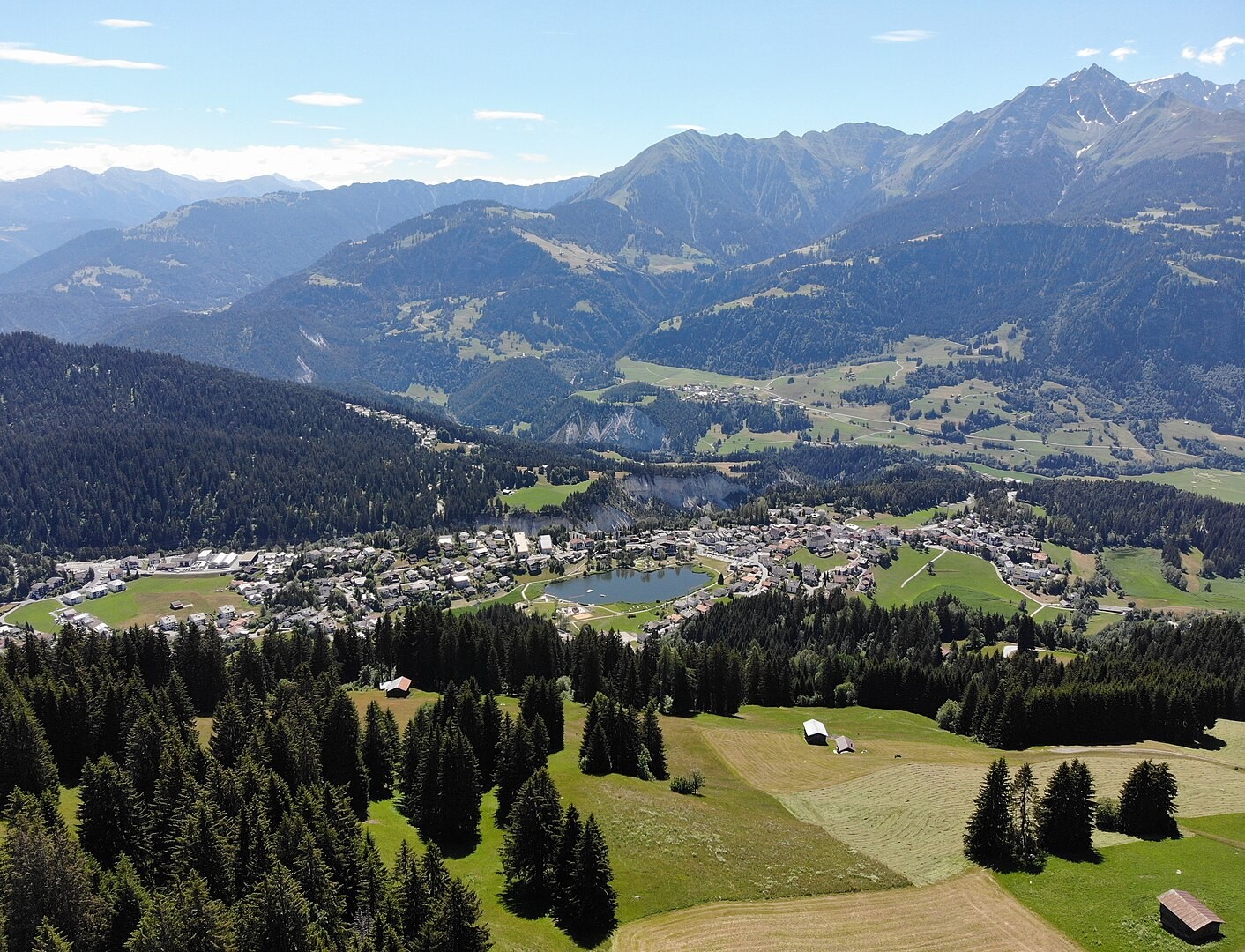 Blick auf Laax