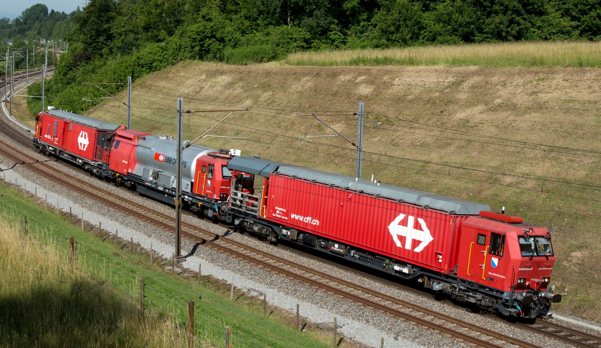 Lösch- und Rettungszug der SBB In Olten