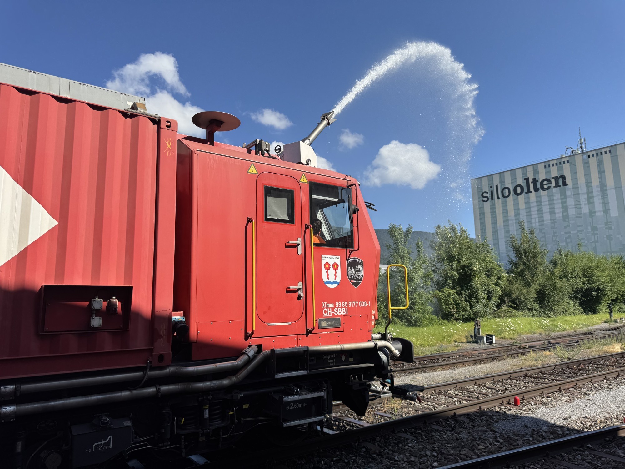 Lösch- und Rettungszug der SBB in Olten