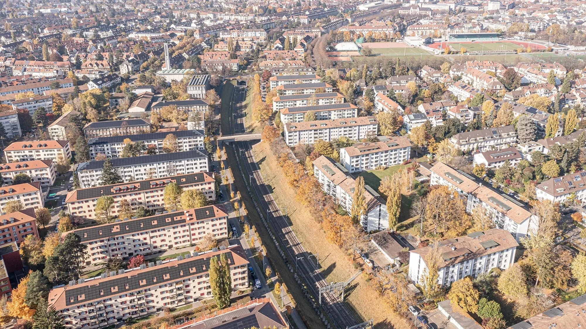 Achse Basel St. Johann - Basel SBB.