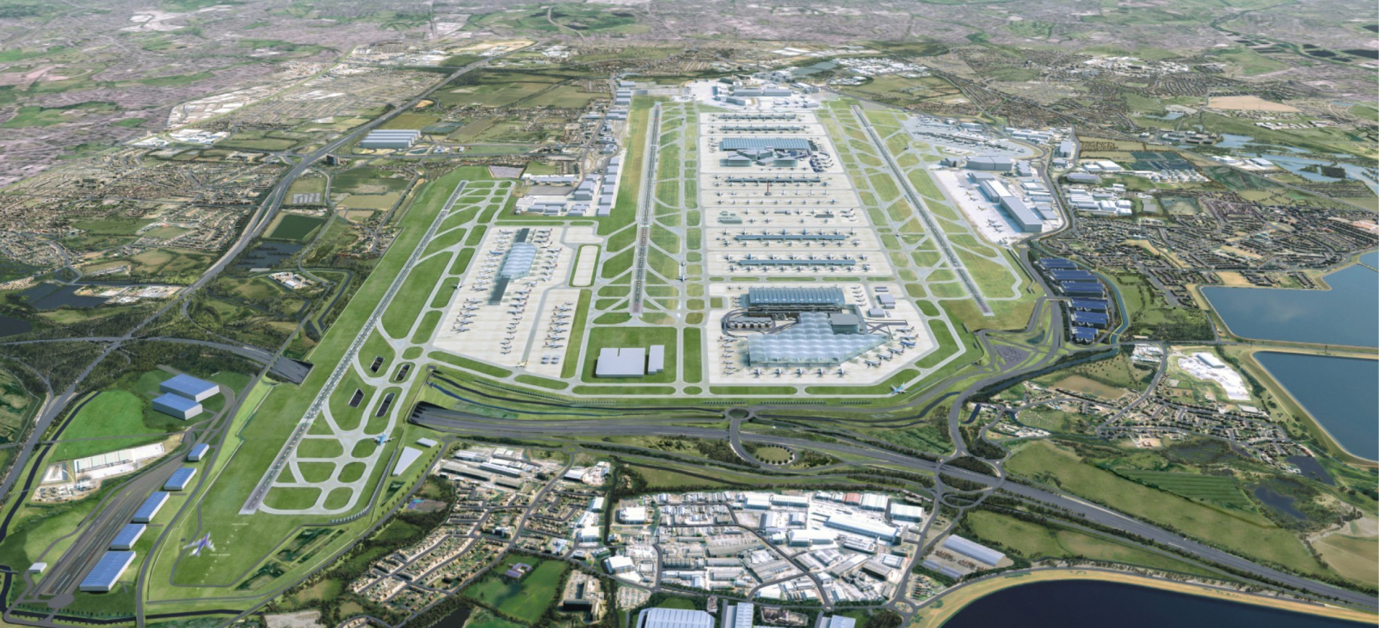 Dritte Piste am Heathrow Flughafen London