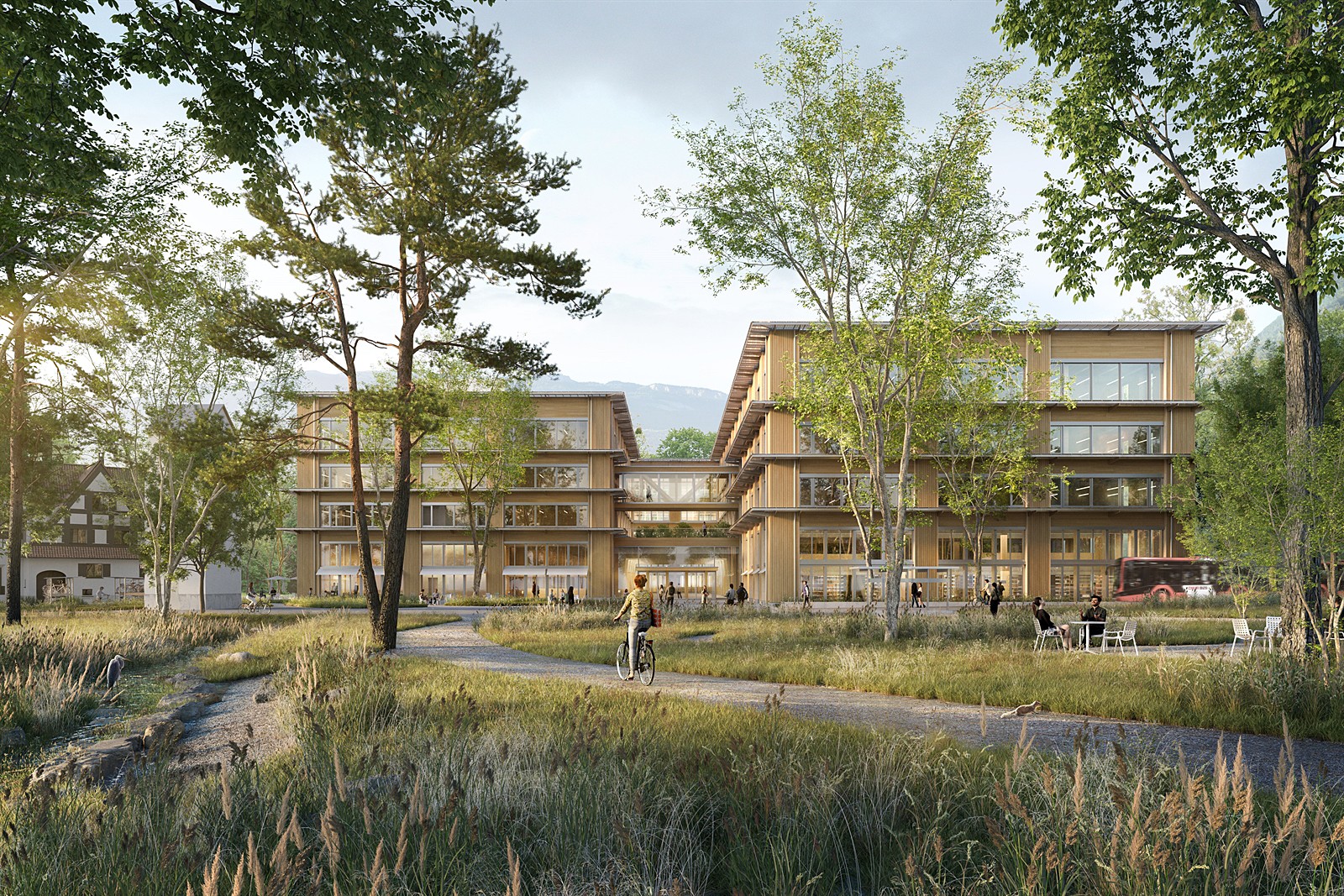 Fachhochschulzentrum Churm Visualisierung, Giuliani Hönger Architekten AG