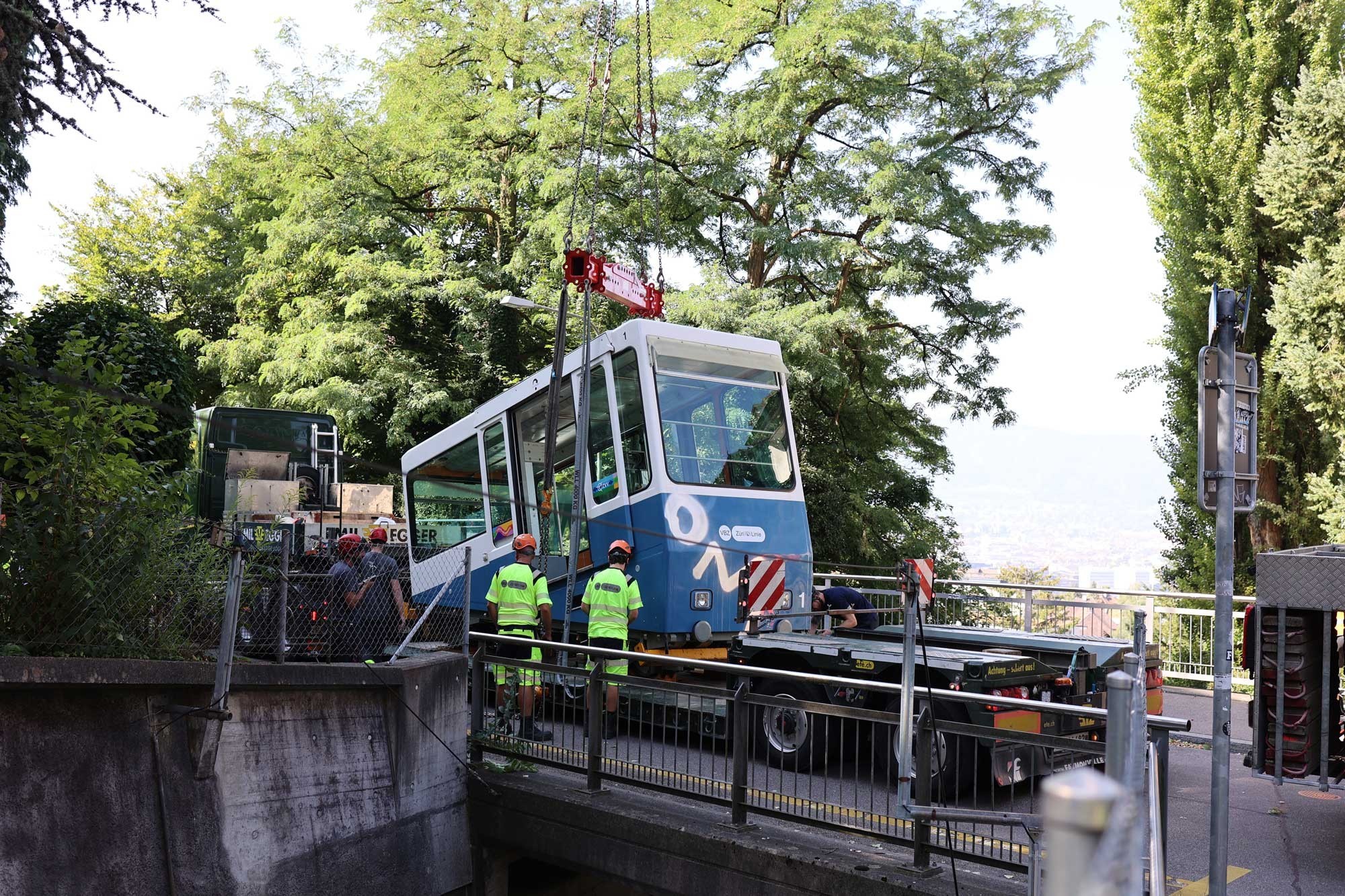 Alte Kabine der Rigiblick-Bahn