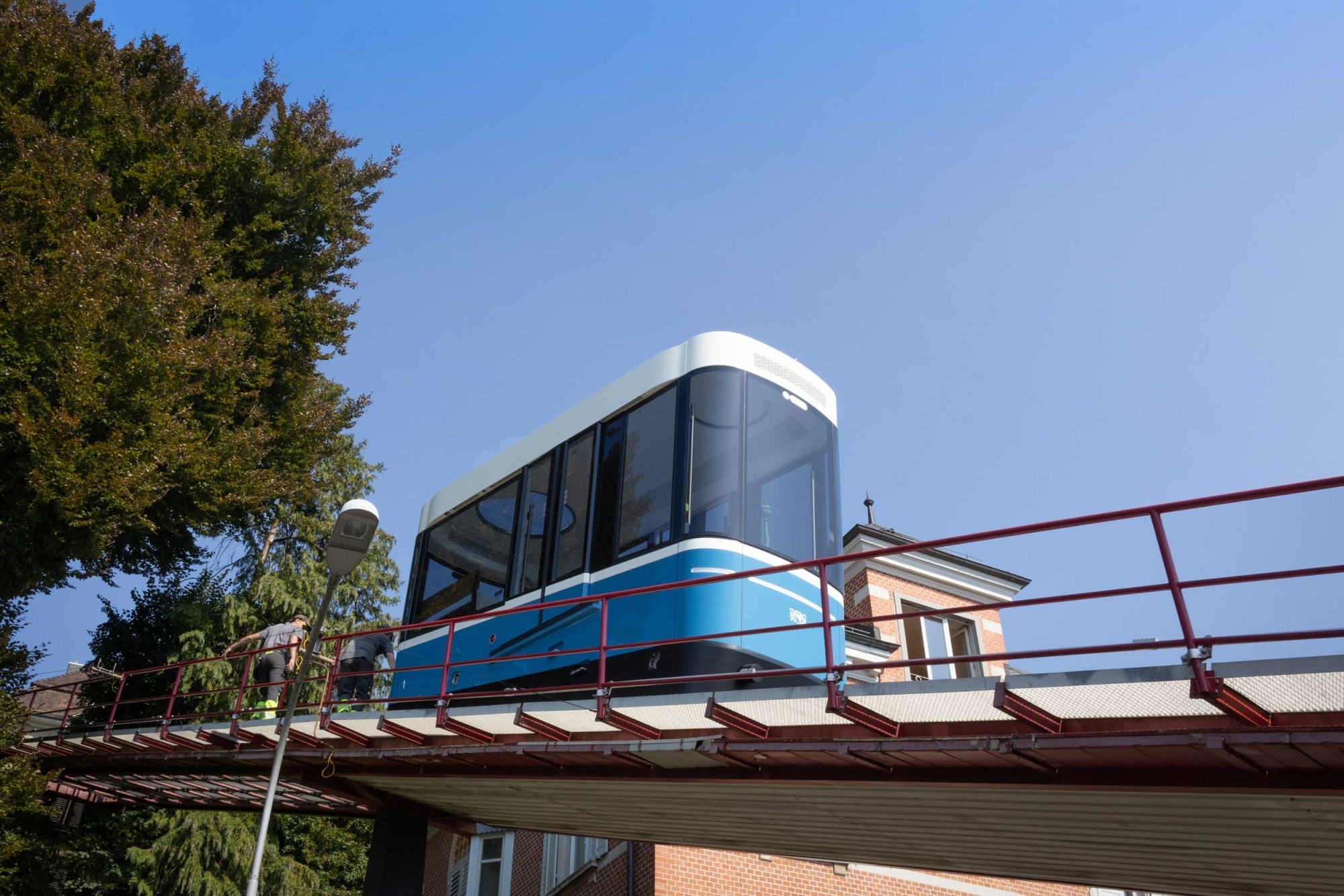 Neue Kabine der Rigiblick-Bahn