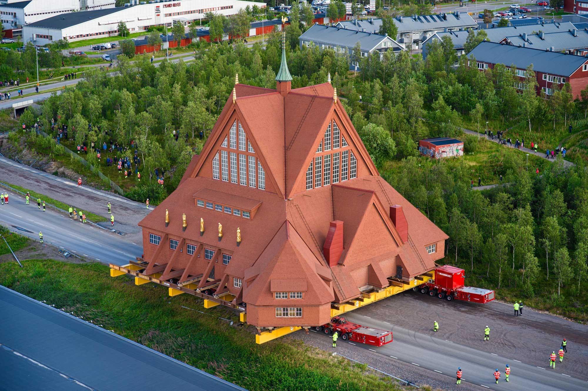 Umzug der Kirche von Kiruna