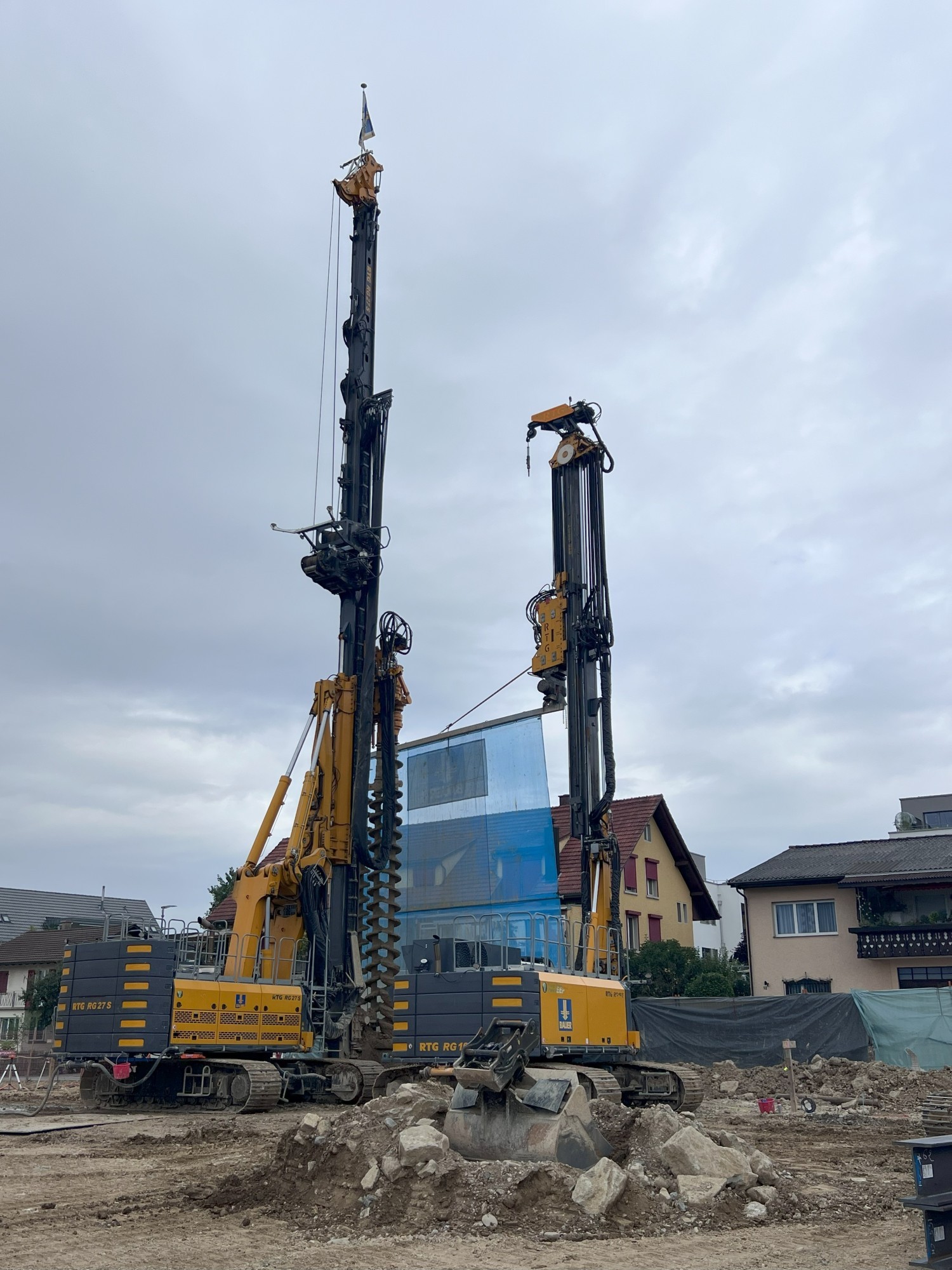 Bauer Spezialtiefbau, Jubiläumsanlass 20 Jahre, Baustelle Ehrendingen AG