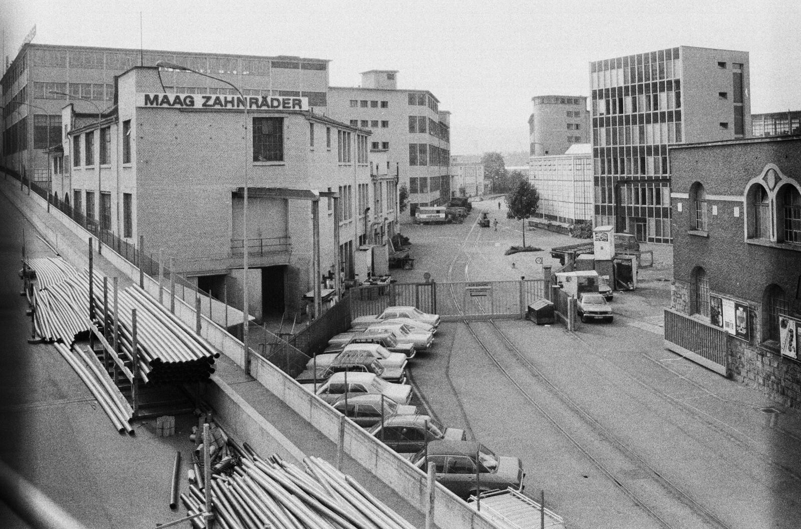 Maag während Bau der Hardbrücke, irgendwann erste Hälfte 70er