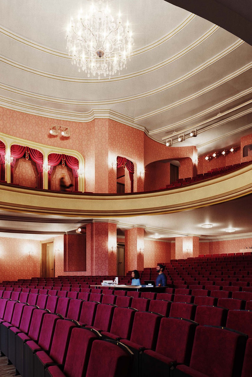 VIsualisierung Sanierung Schauspielhaus Zürich Pfauensaal