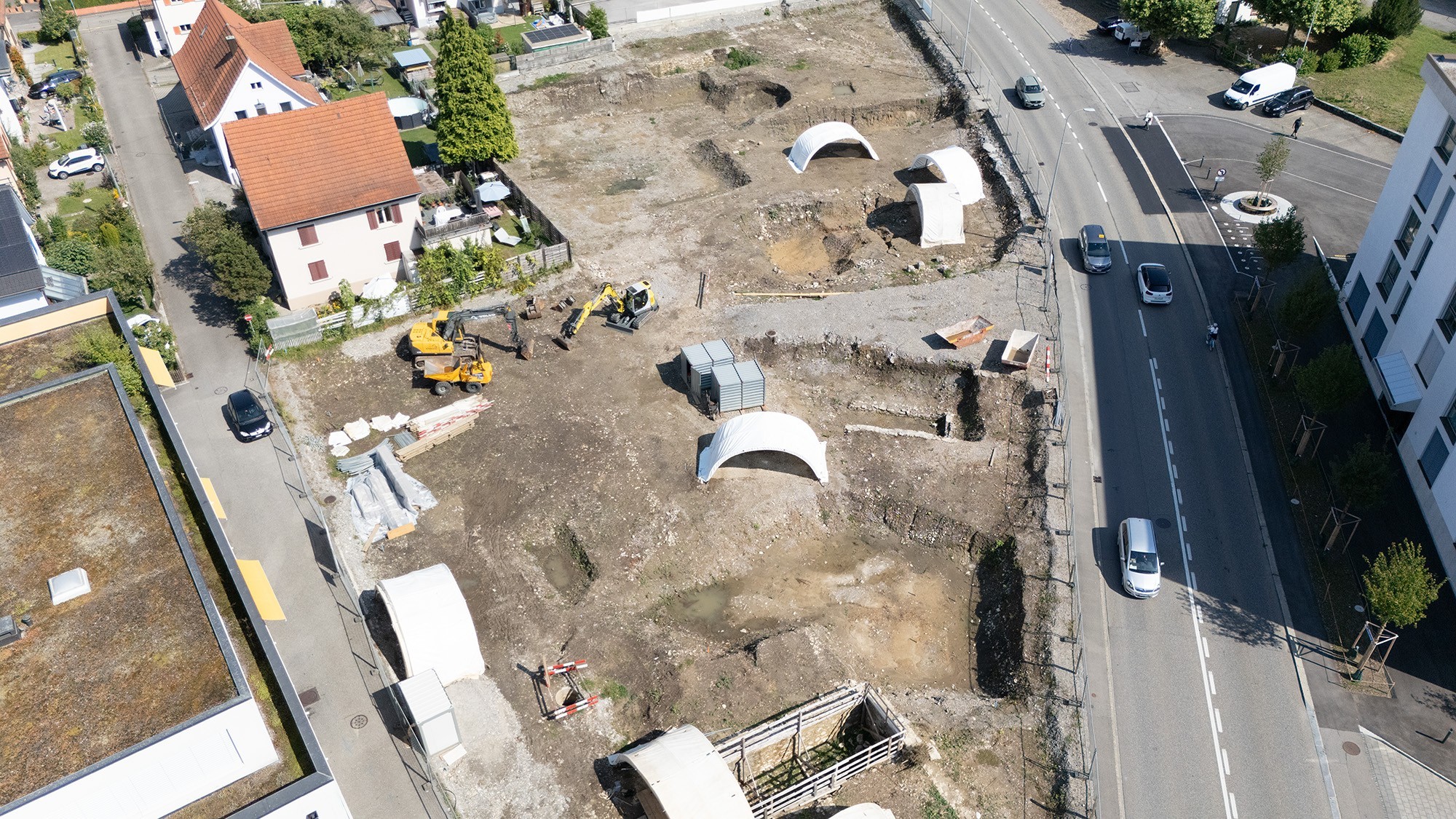 Ausgrabung Zuercherstrasse in Windisch AG
