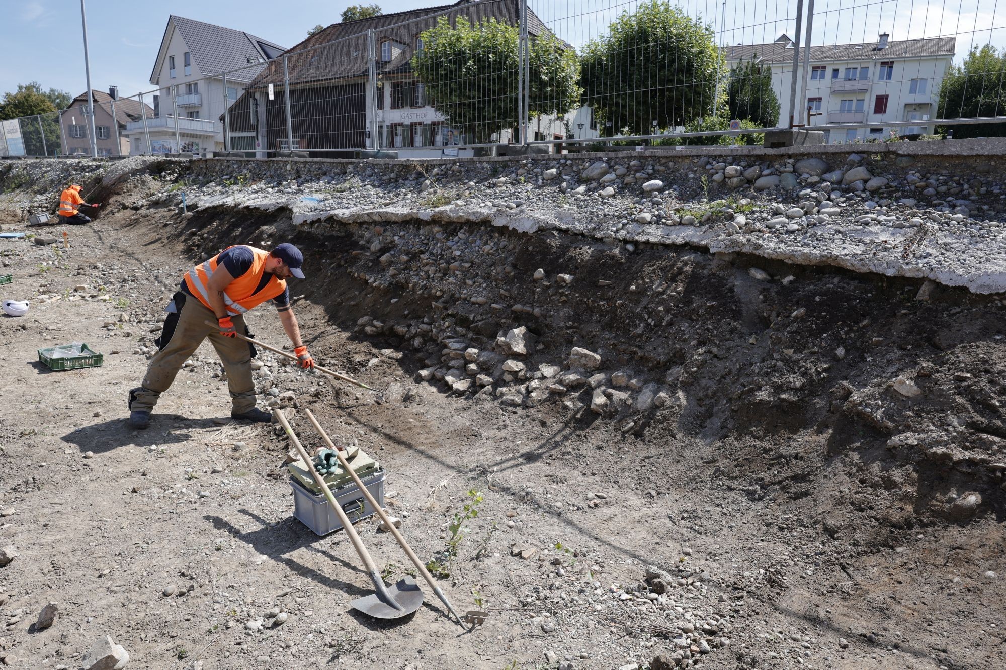 Ausgrabung Zuercherstrasse in Windisch AG