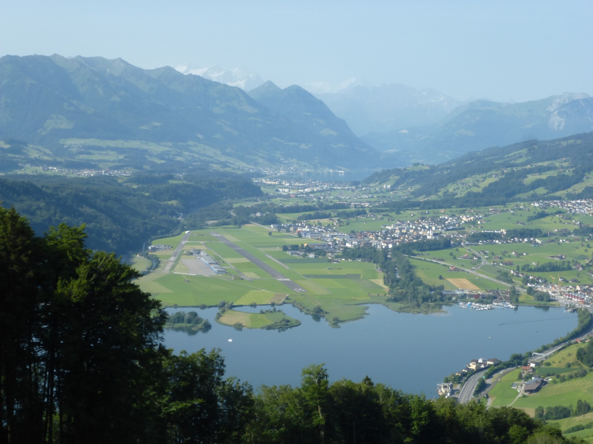 Blick auf Alpnach, vom Norden her.