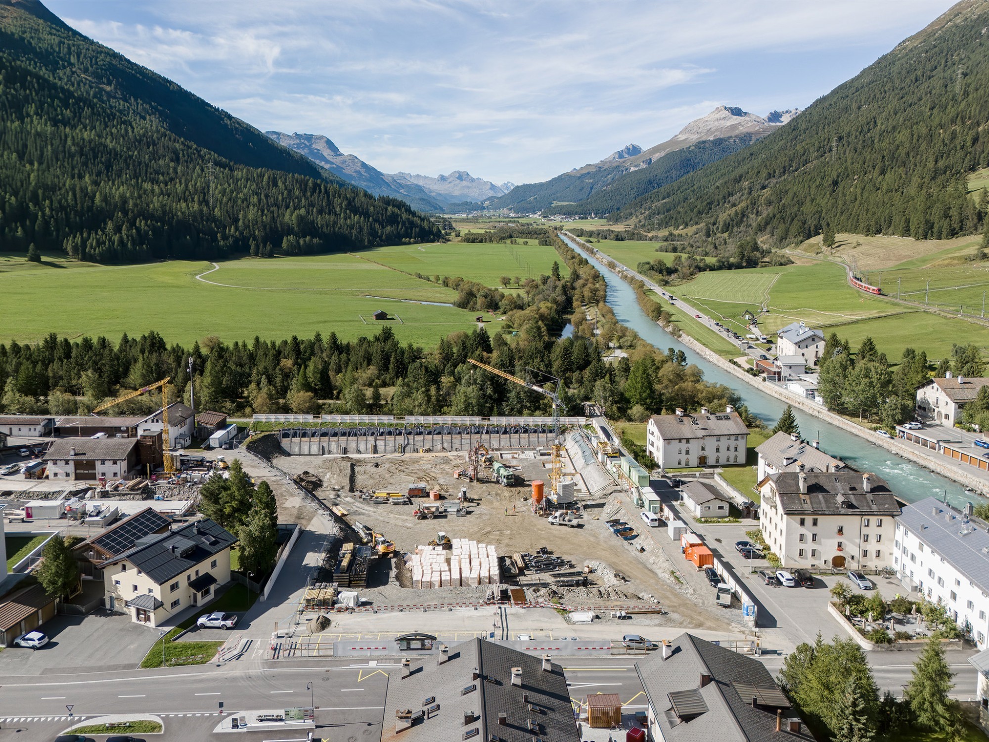 Baustelle für InnHub La Punt in La Punt Chamues-ch