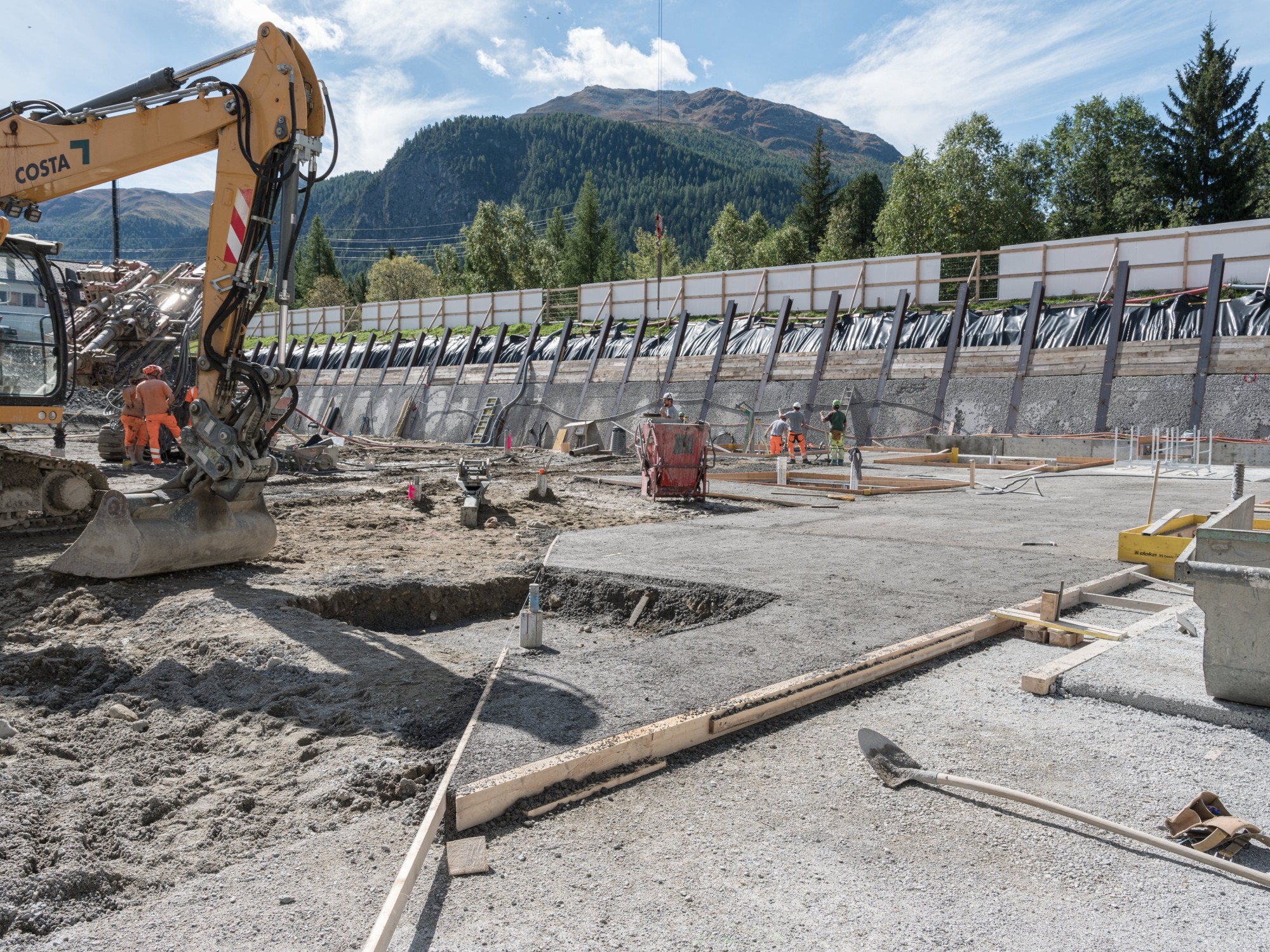 Baustelle für InnHub La Punt in La Punt Chamues-ch